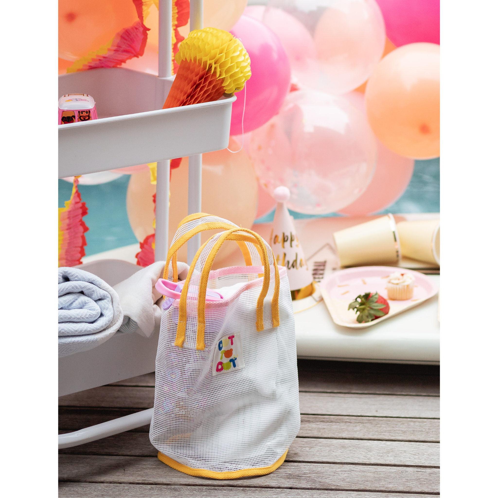 Kids Mesh Bucket Beach Bag