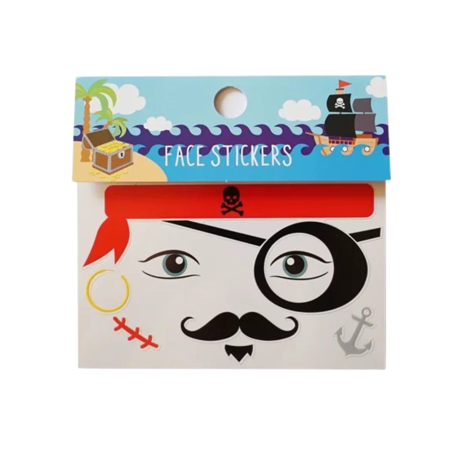 Pirate Face Stickers