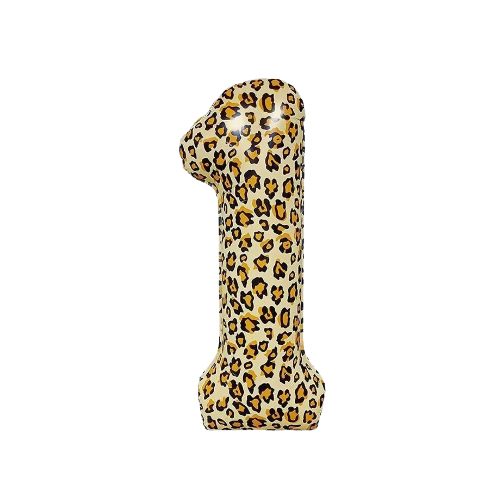 Large Number 1 Foil Balloon, Leopard Print