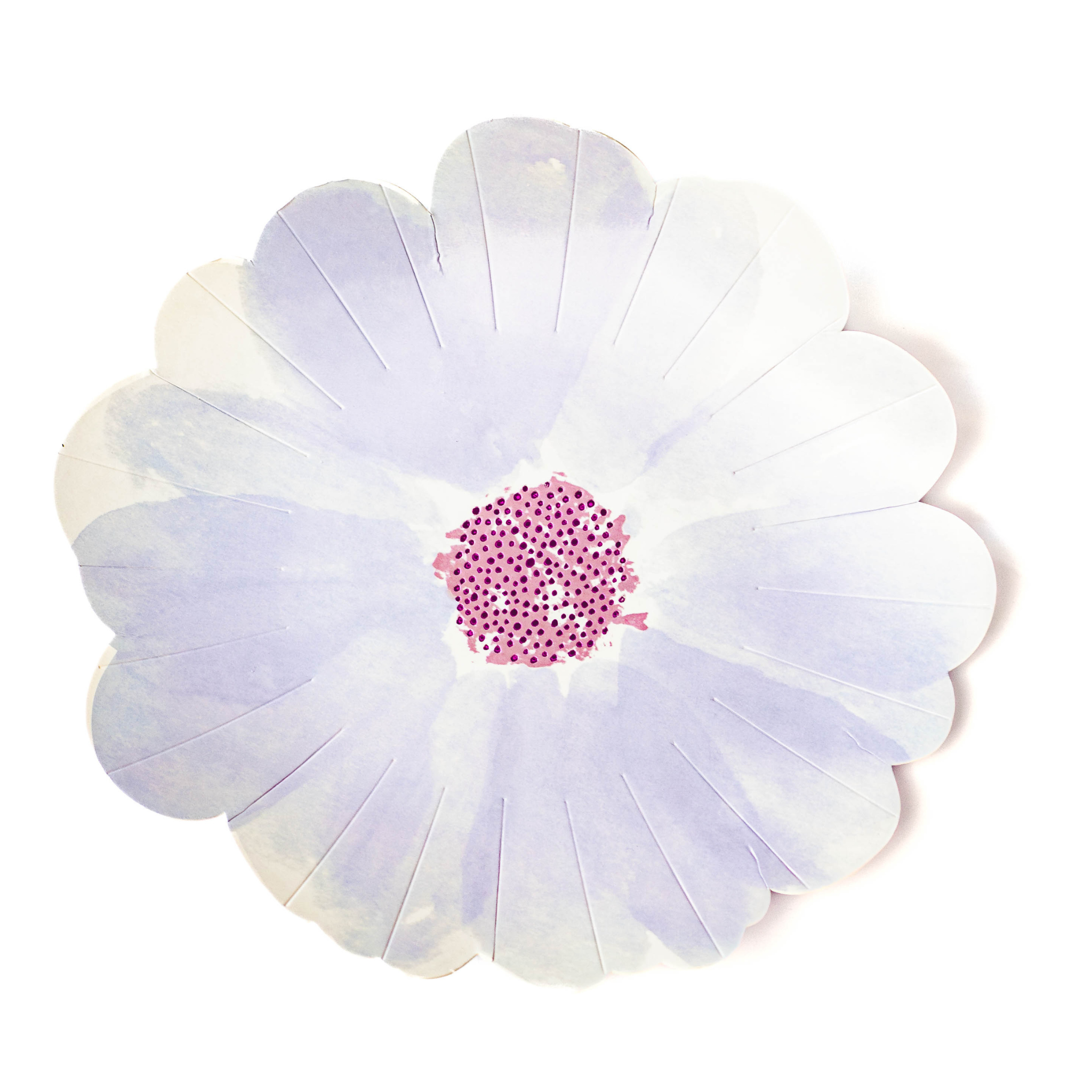 Floral Plates, Blue (set of 8)