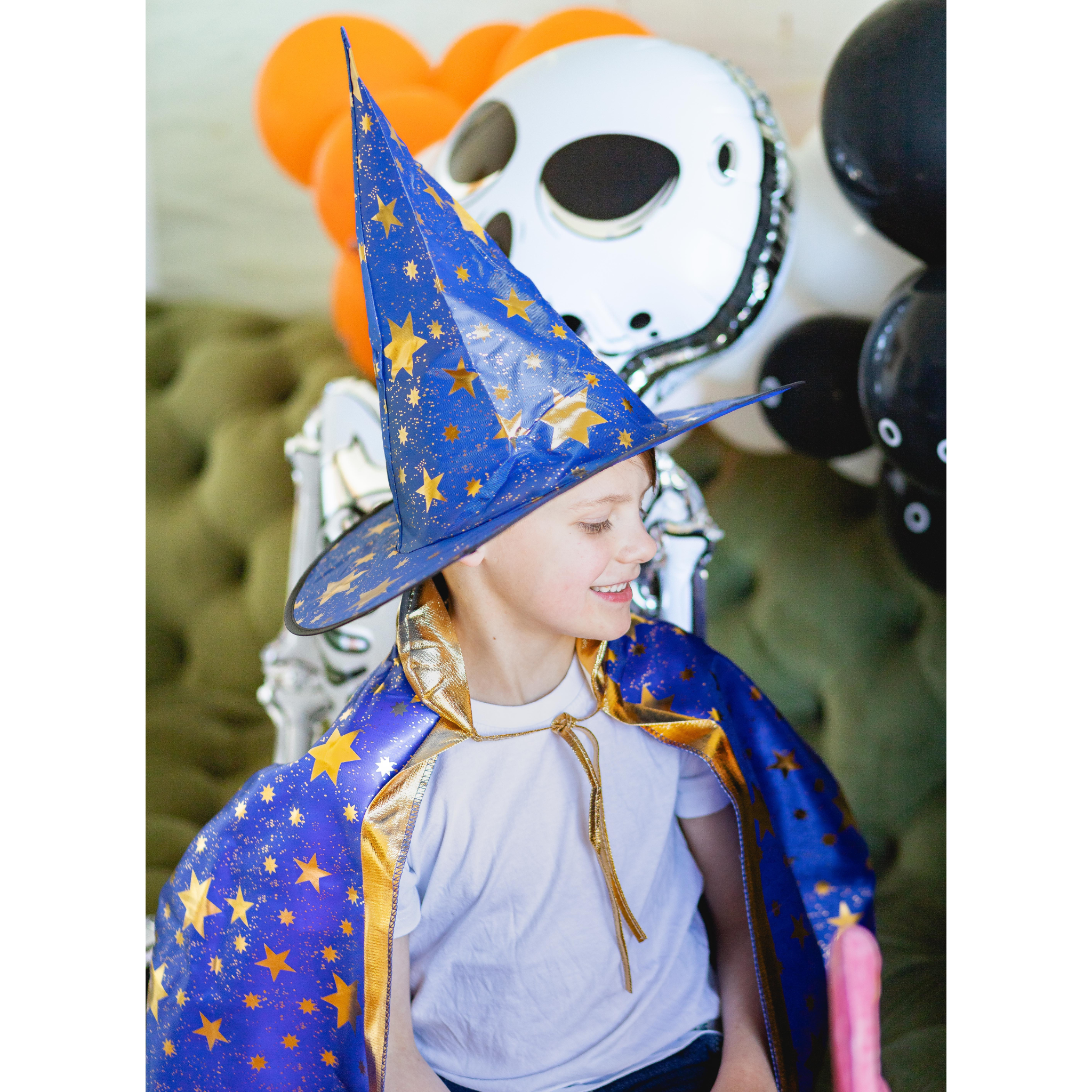 Halloween Witch Cape Set, Blue