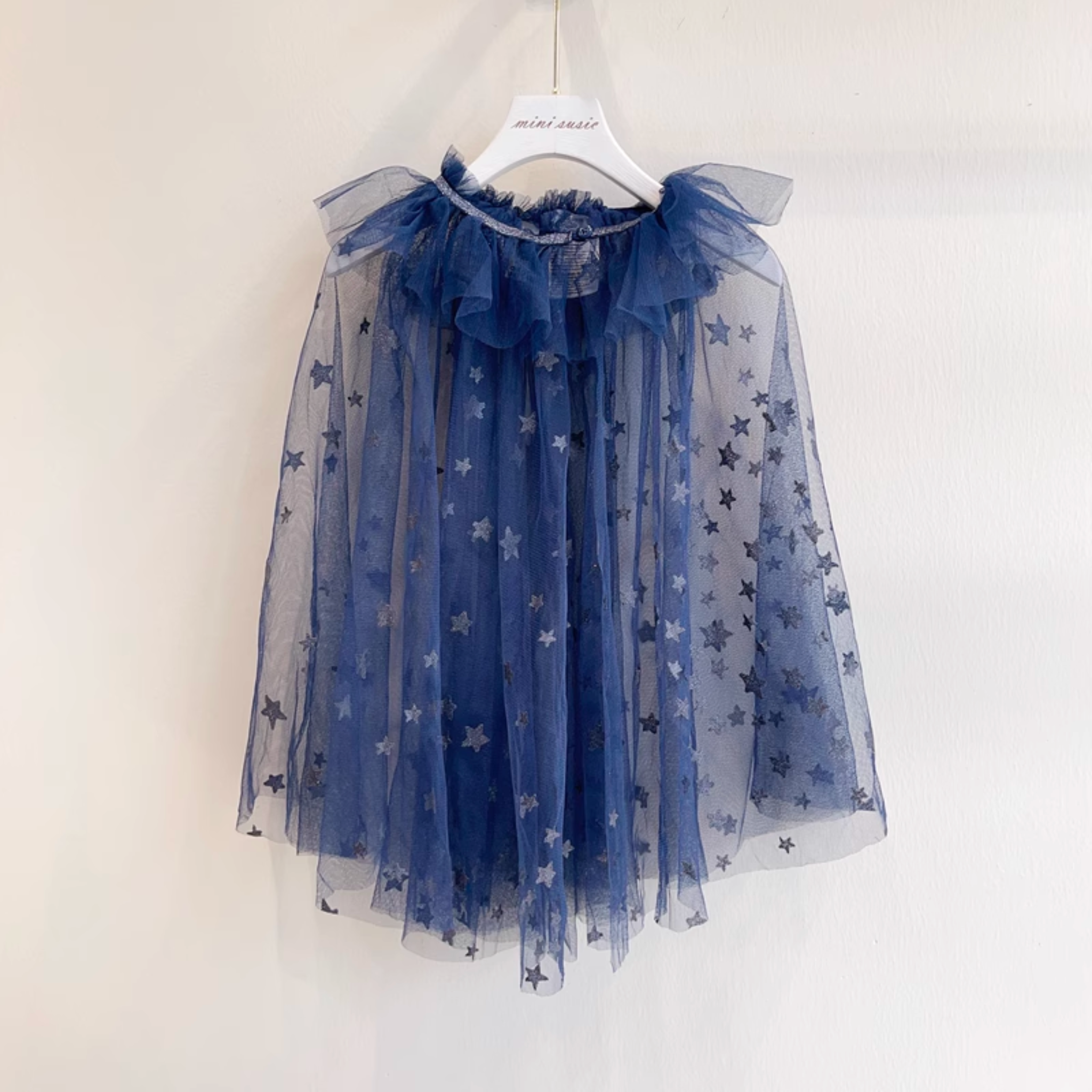 Starry night Tulle Cape, Midnight Blue