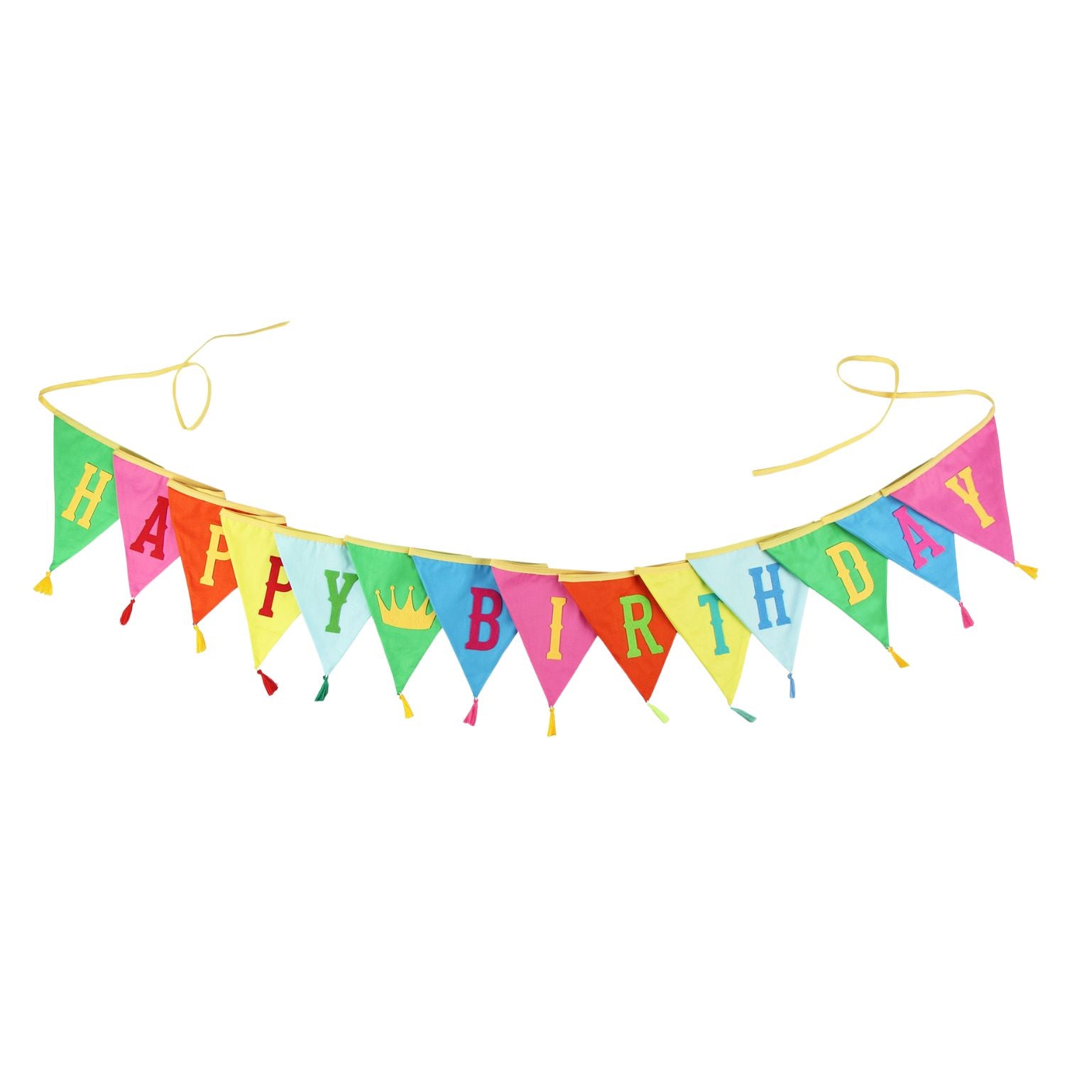 Happy Birthday Flag Garland, Multi Coloured