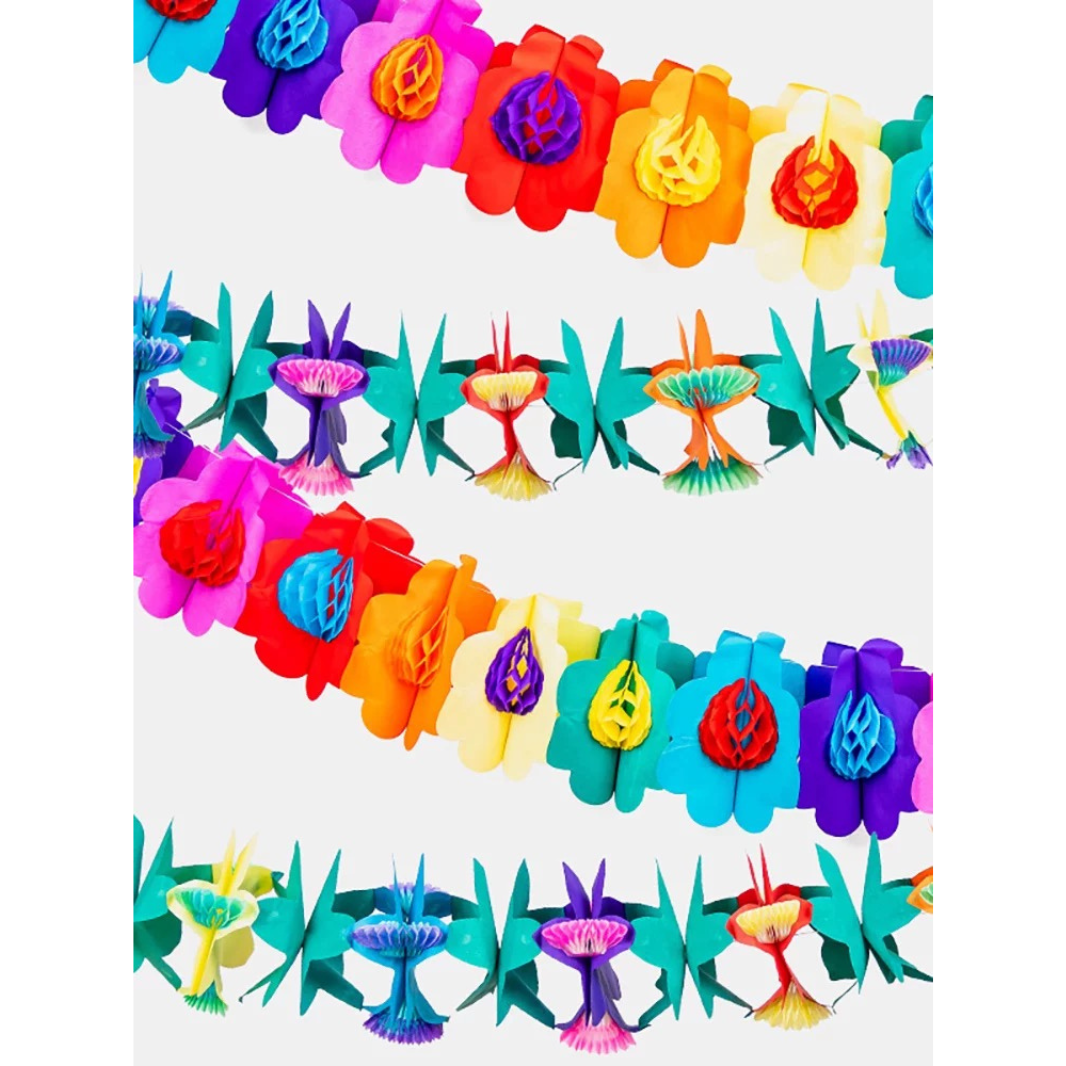 3D Tropical Fiesta Flower Garland, Star