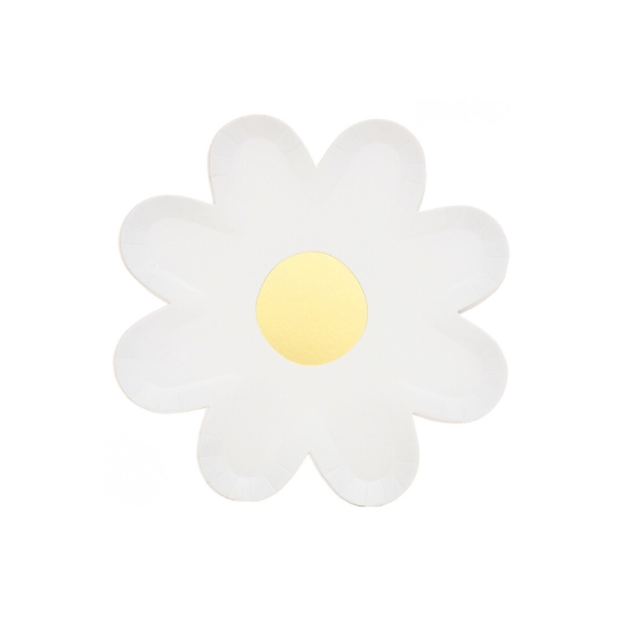 Petit Daisy Plates, White (set of 10)