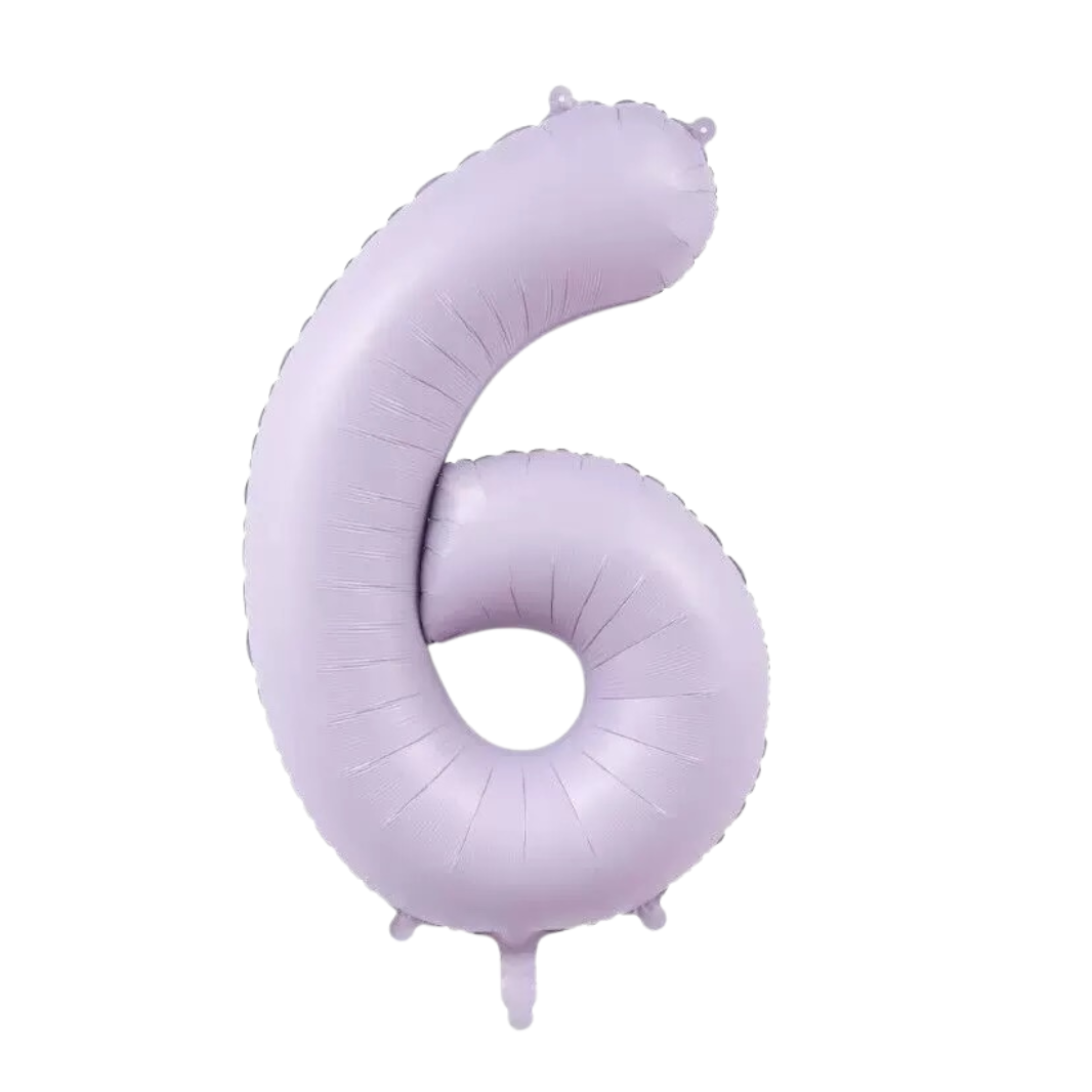 Matt Purple Large Number Foil Balloon (0-9)