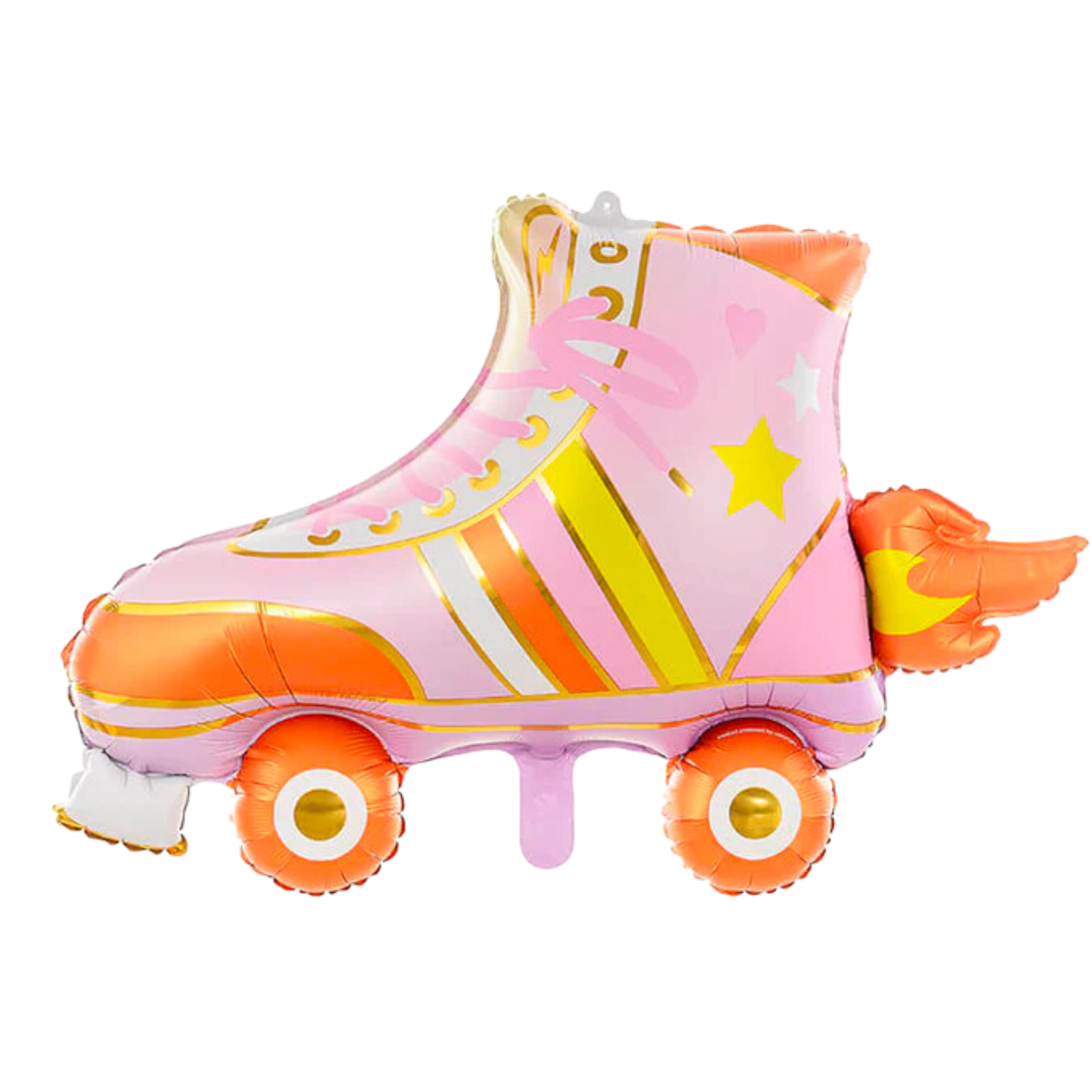 Pink Roller Skate Shaped Foil Balloon