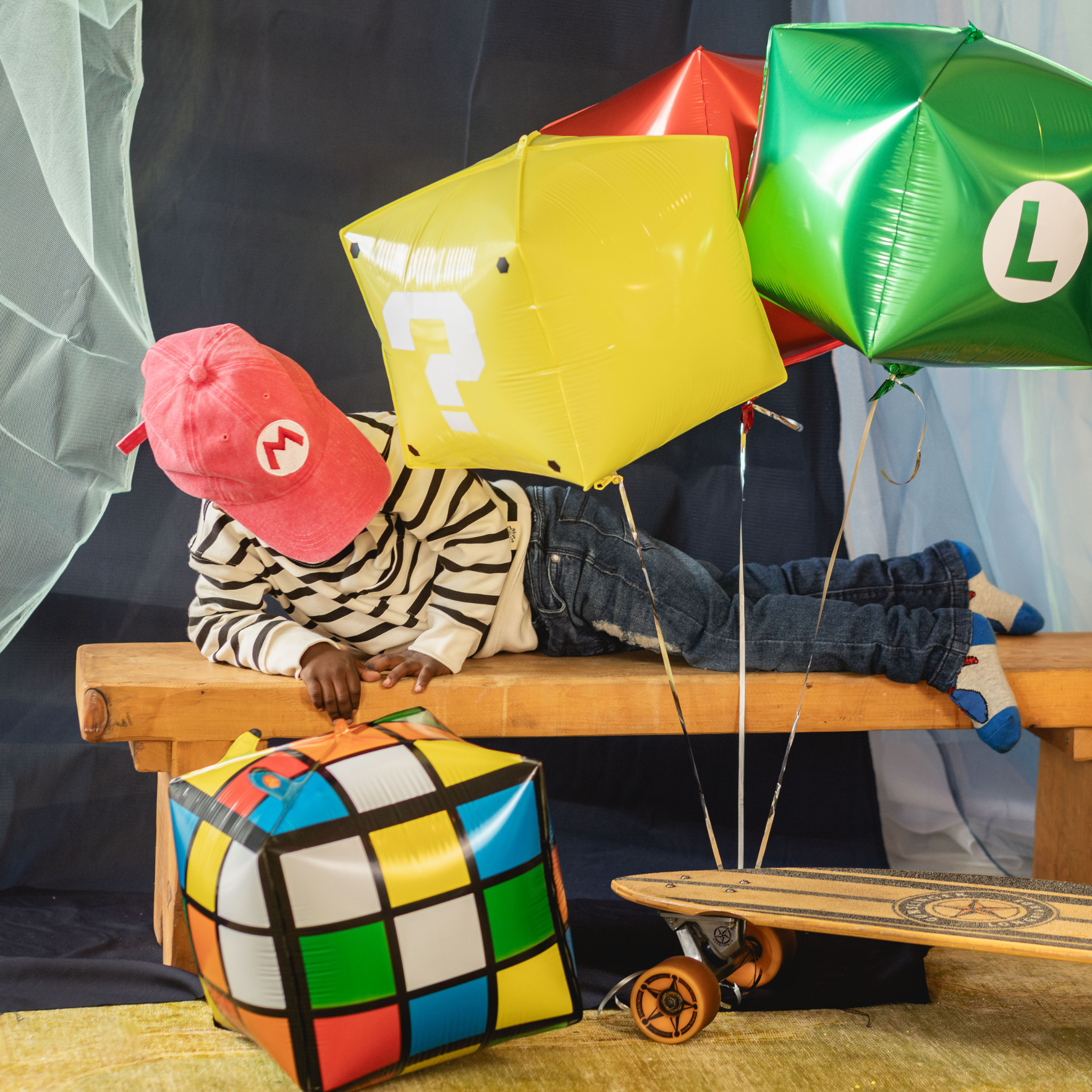 4D Rubix Cube Foil Balloon