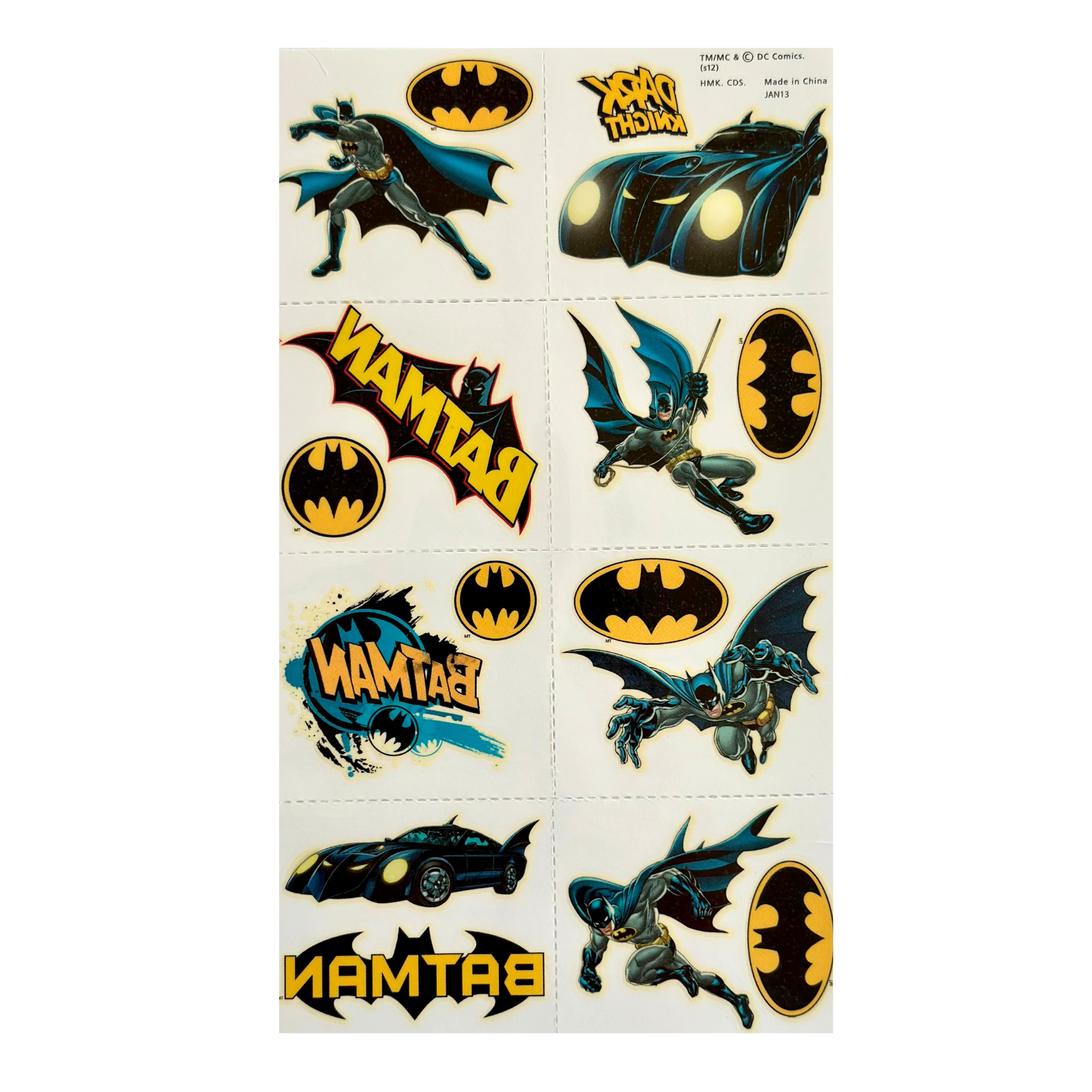 Batman Tattoos (set of 8)