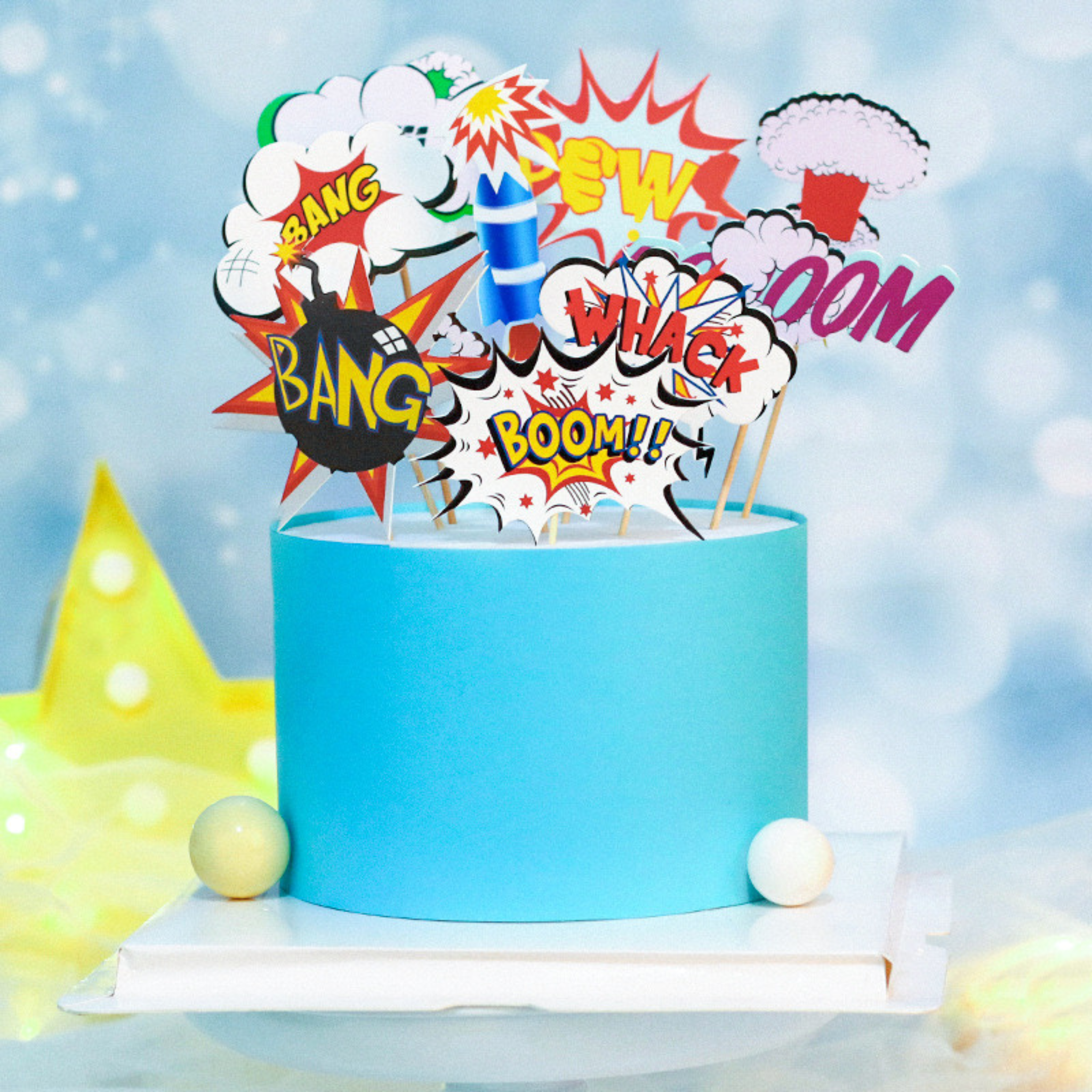 Superhero Cake Topper Mix (set of 9)