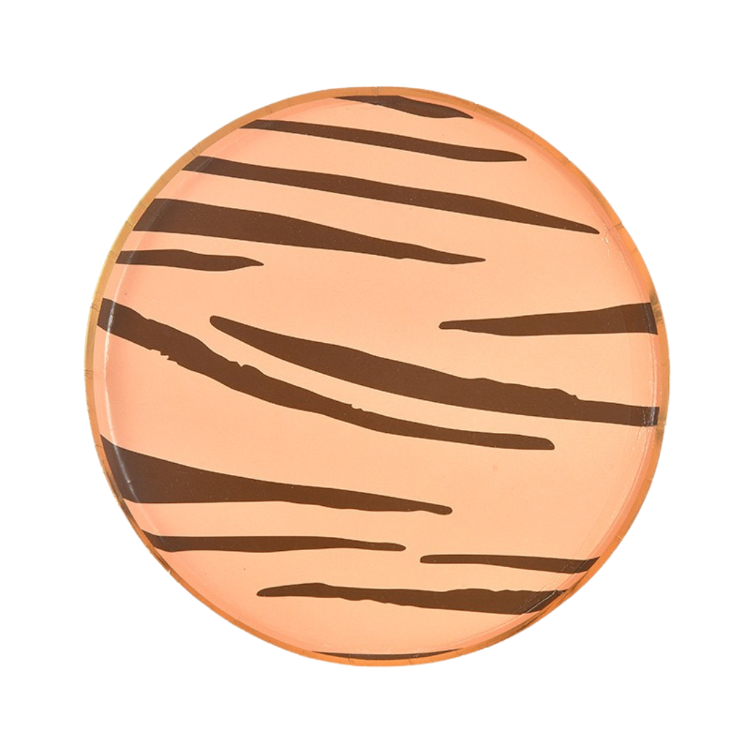 Tiger Striped Plates (set of 10)