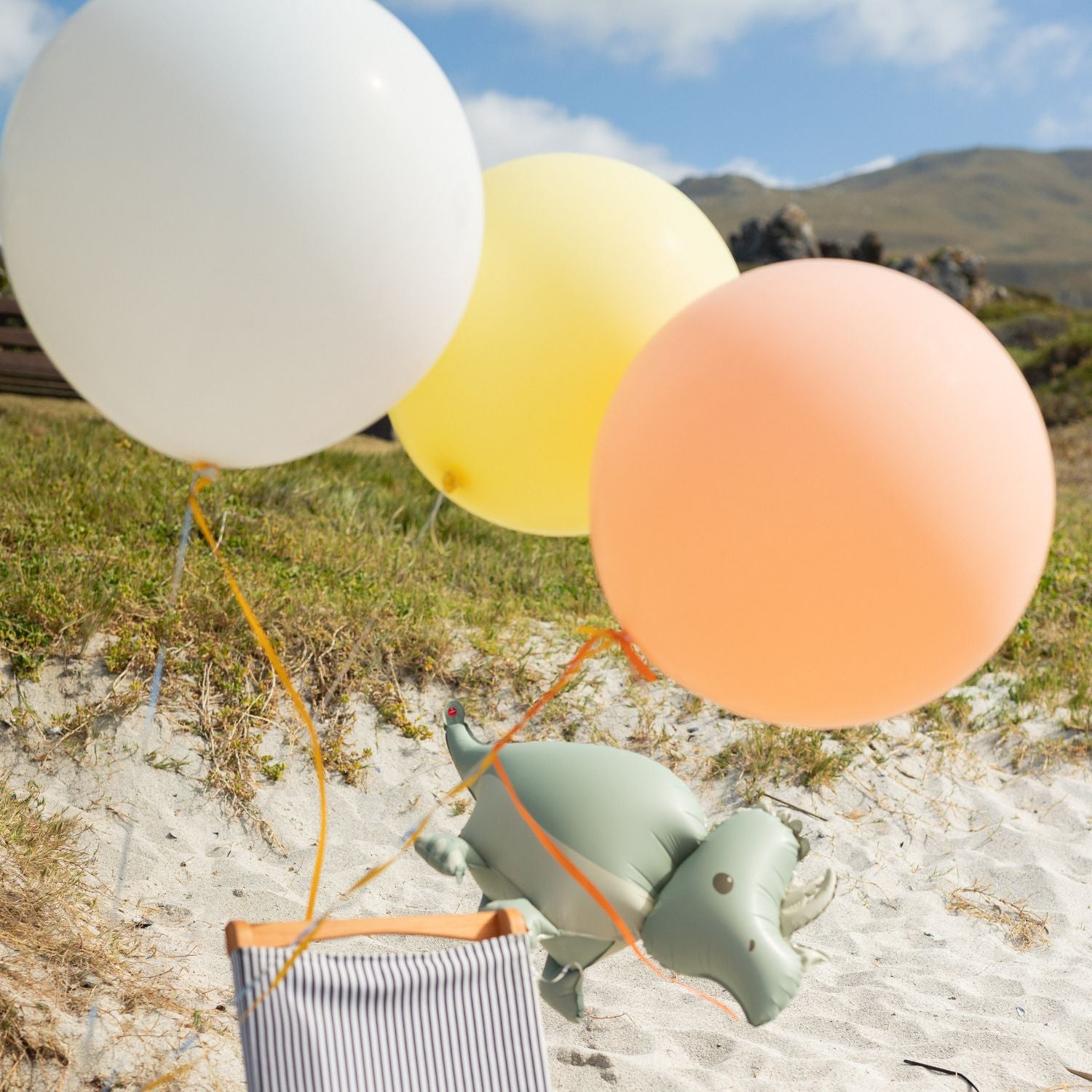 Jumbo Round Biodegradable Pastel Orange Matt Latex Balloon