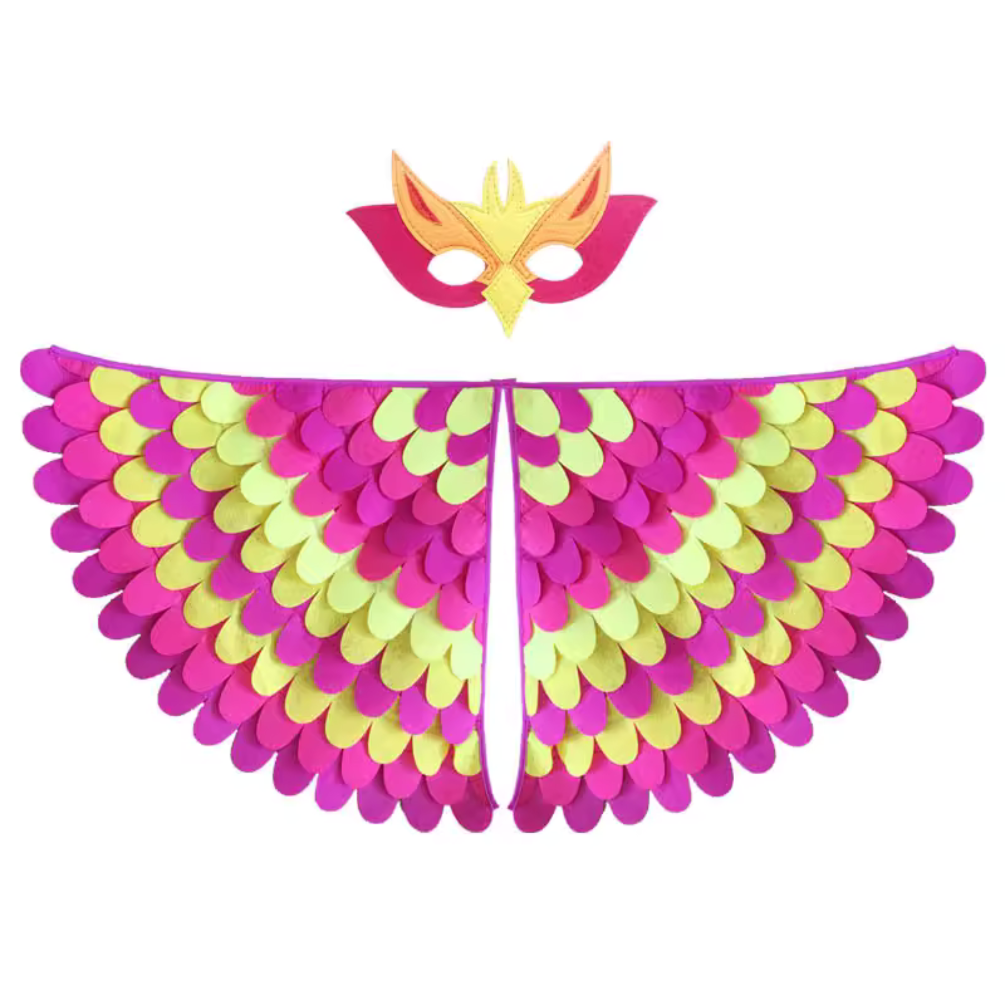 Bird Cape, Pink & Yellow