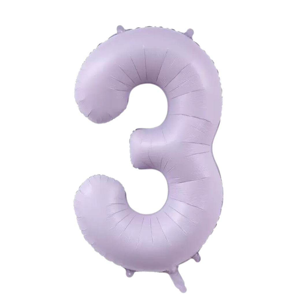 Matt Purple Large Number Foil Balloon (0-9)