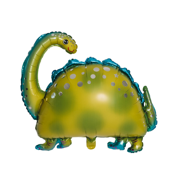 Green Brontosaurus  Dinosaur Shaped Foil Balloon