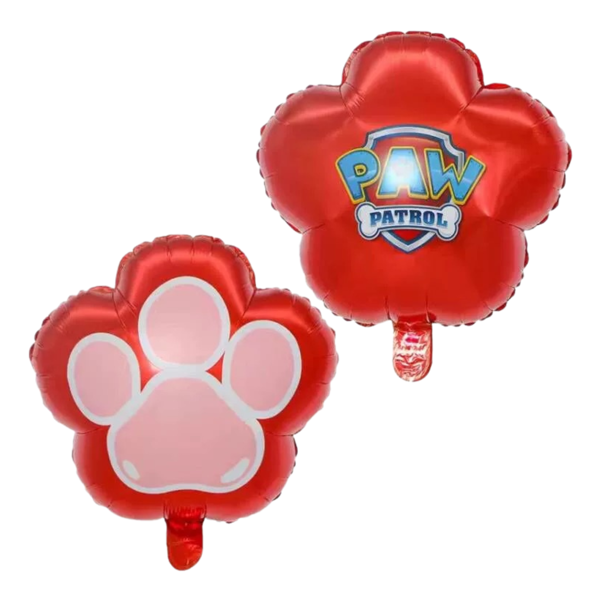 Paw Patrol Paw Print Foil Balloon, Red (set of 1)