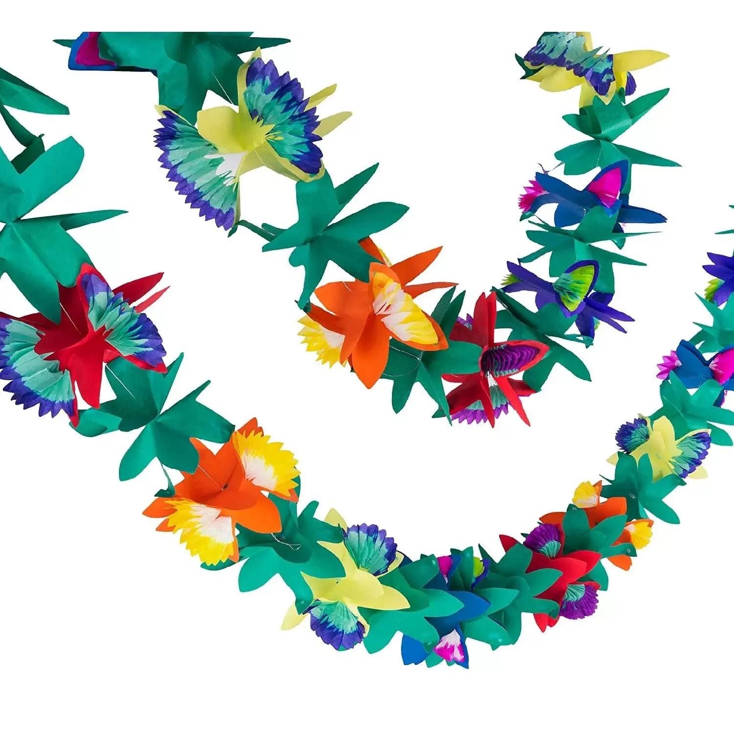 3D Tropical Fiesta Flower Garland, Star