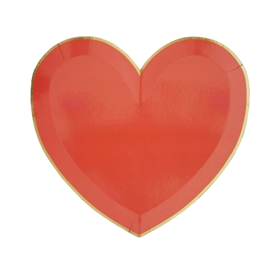 Heart Plates,Small (set of 8)