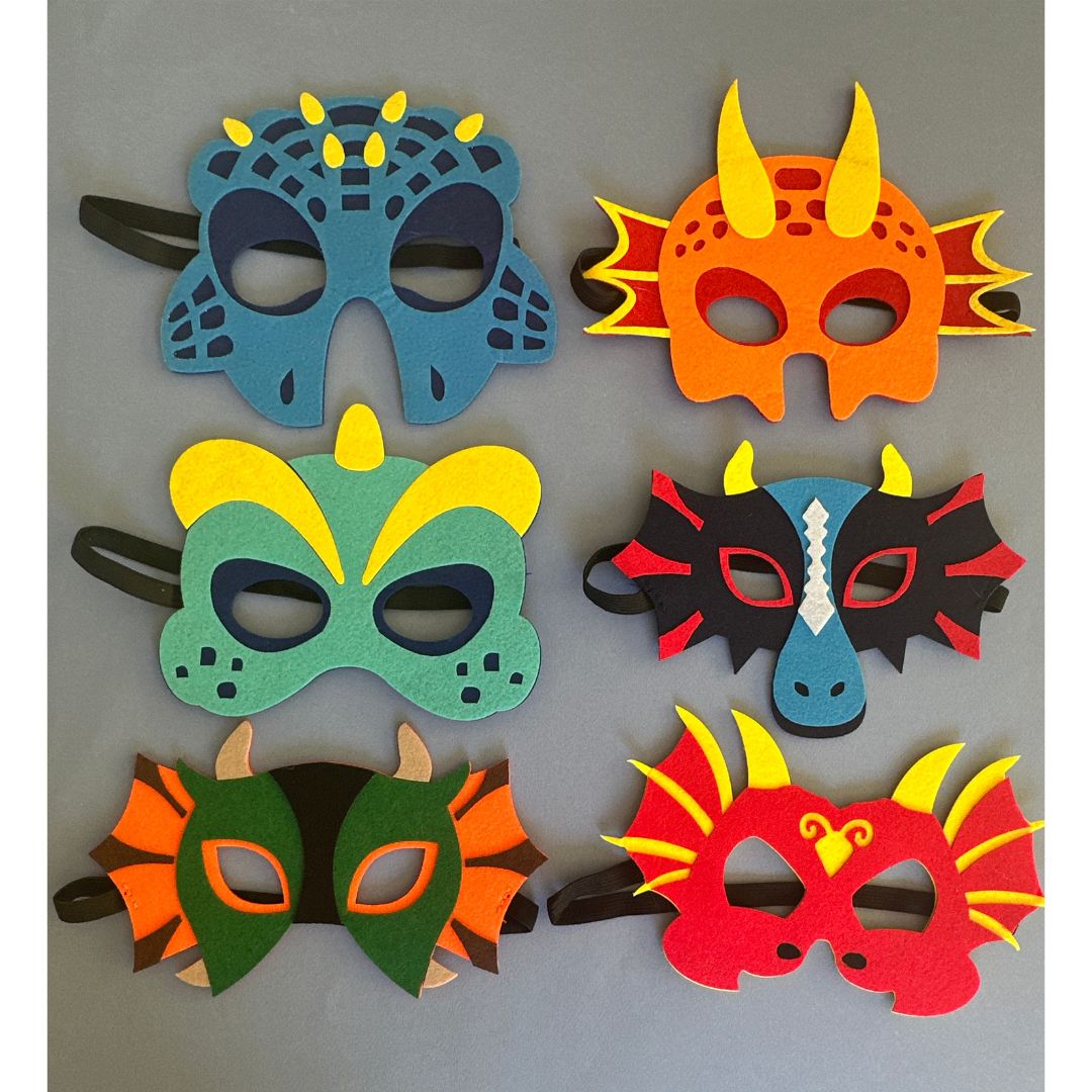 Dinosaur Felt Masks (set of 6)