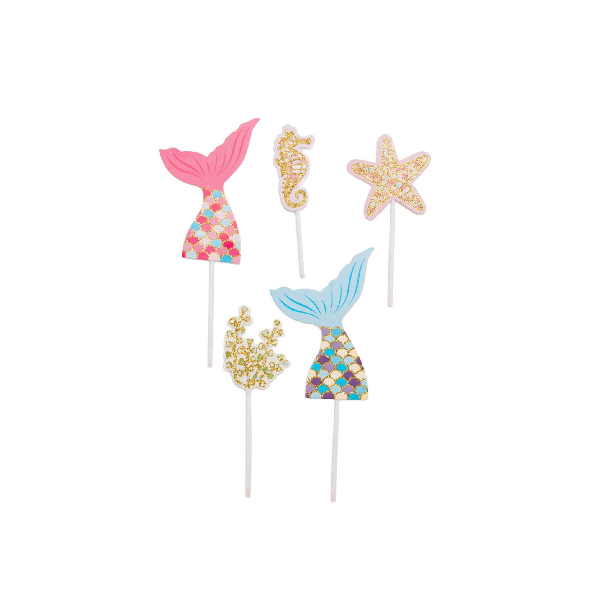 Mermaid Cake Topper Mix (set of 4)