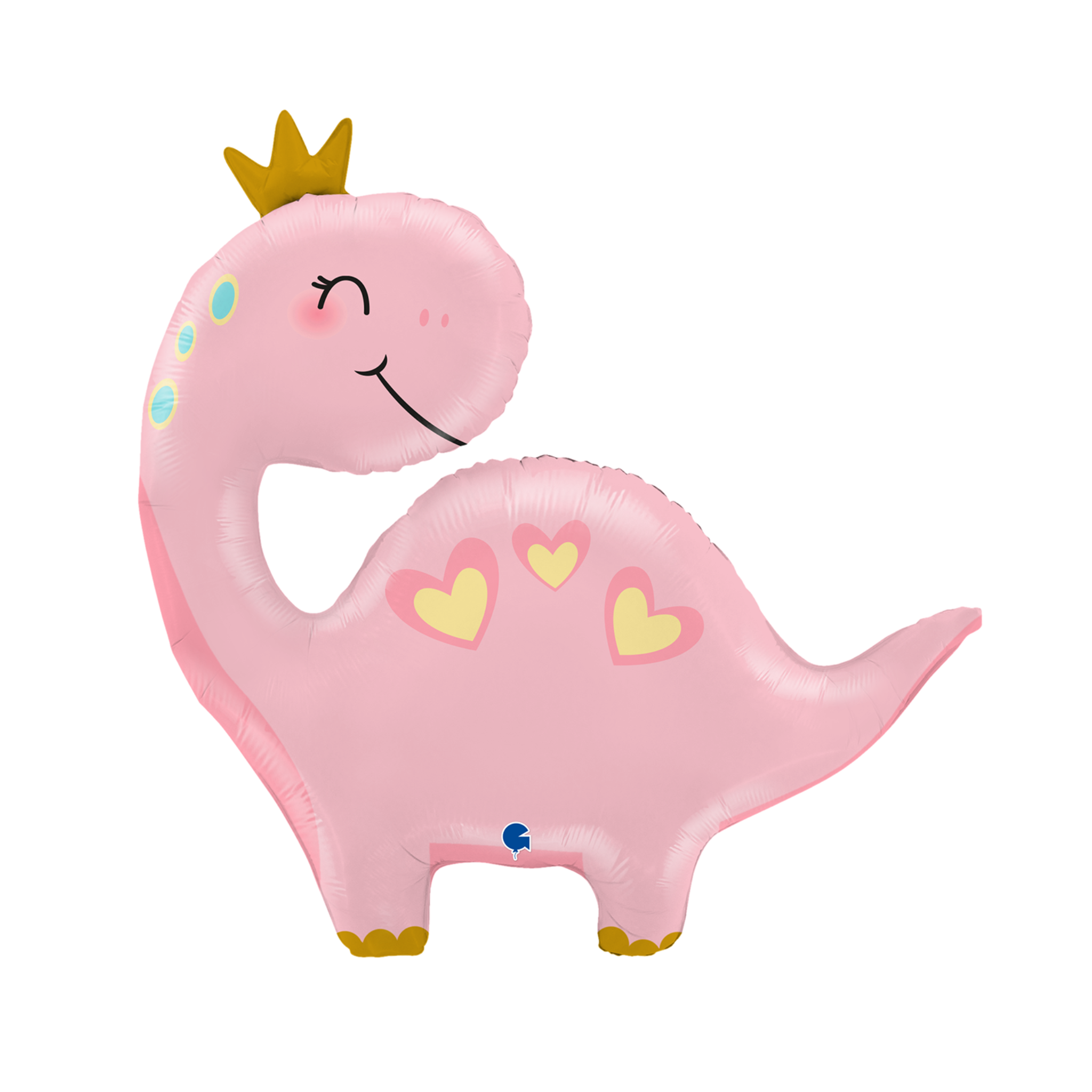 Pink Dino Foil Balloon