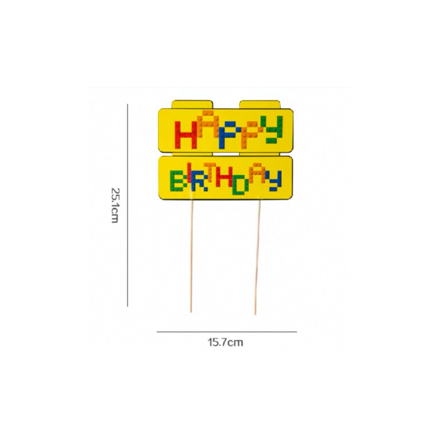 Lego Themed Cake Topper Mix (set of 9)