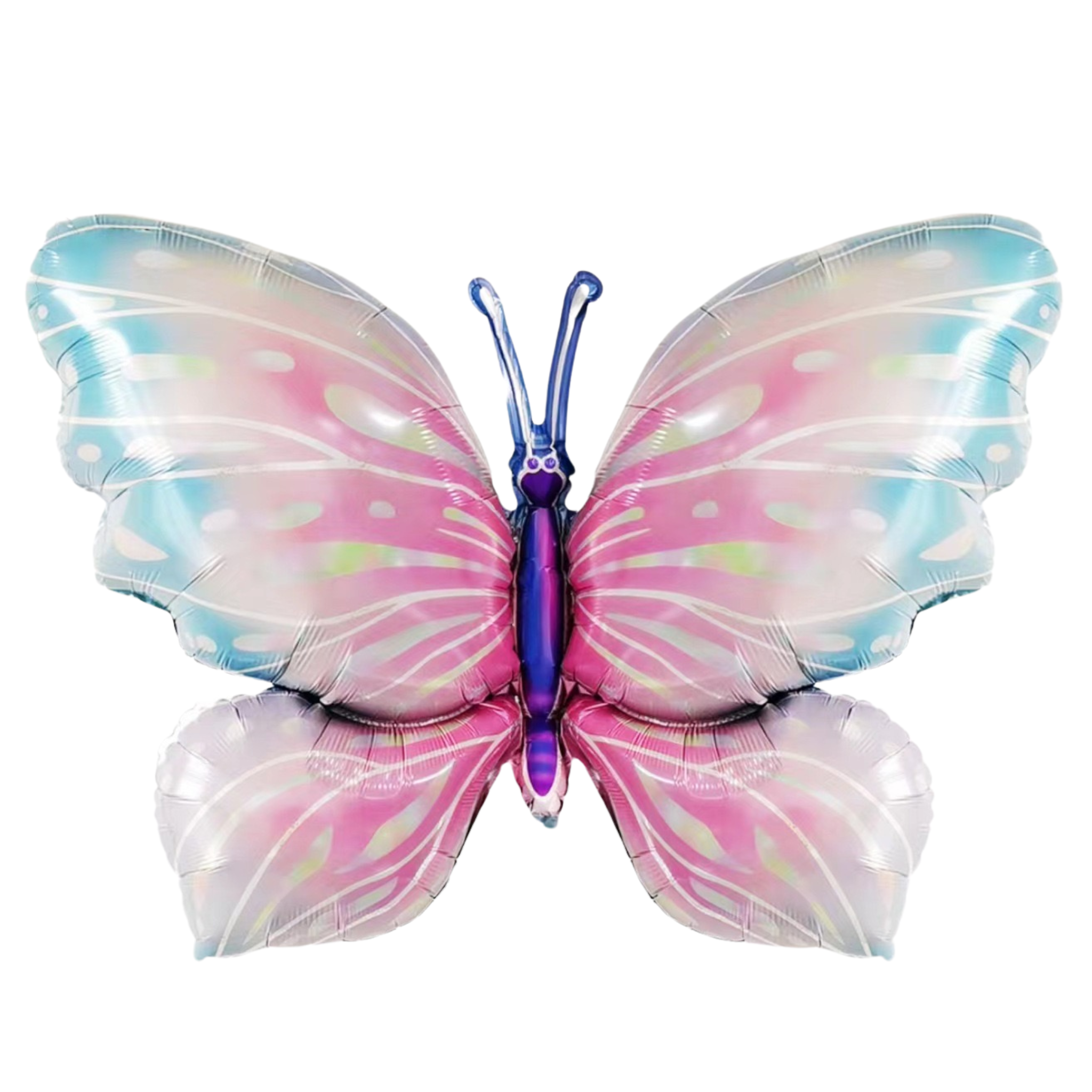 Pastel Butterfly Shaped Foil Balloon