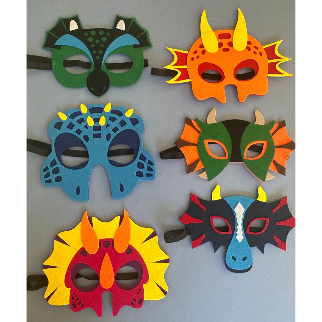 Dinosaur Felt Masks (set of 6)