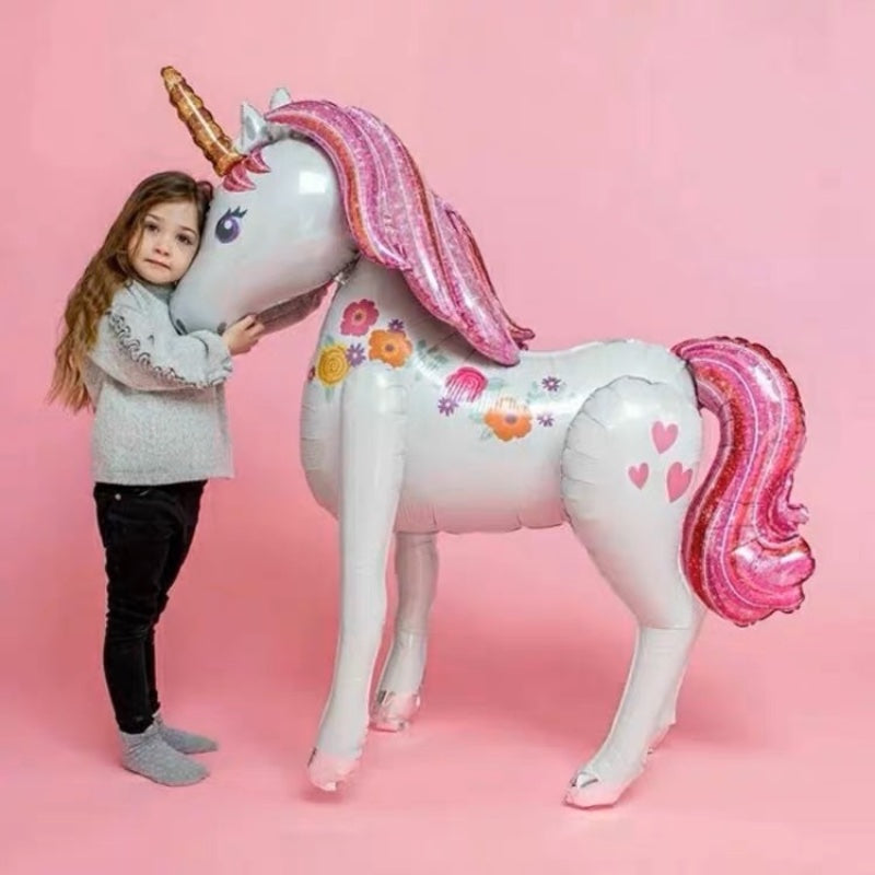 3D Life Size Unicorn Foil Balloon