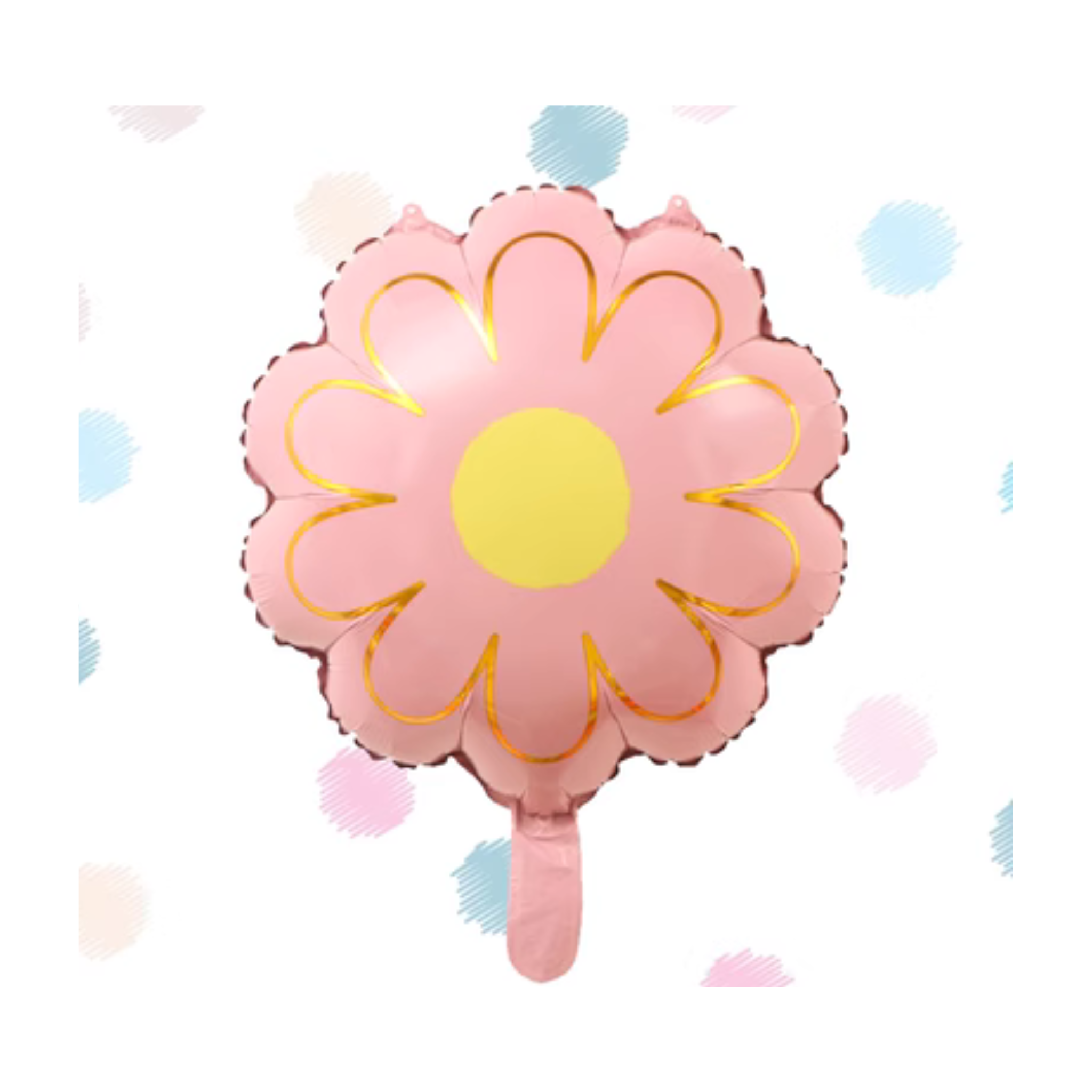 Vintage Daisy Shaped Foil Balloon, Pink