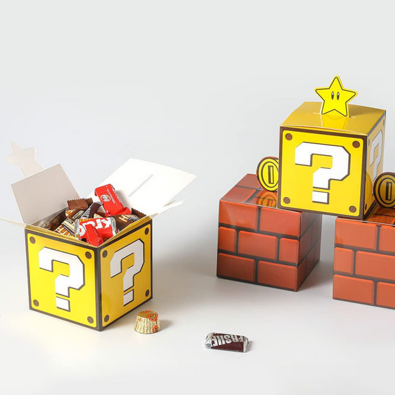 Super Mario Favour Box, (set of 3)