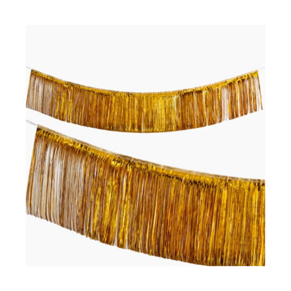 Gold Tinsel Fringe Garland