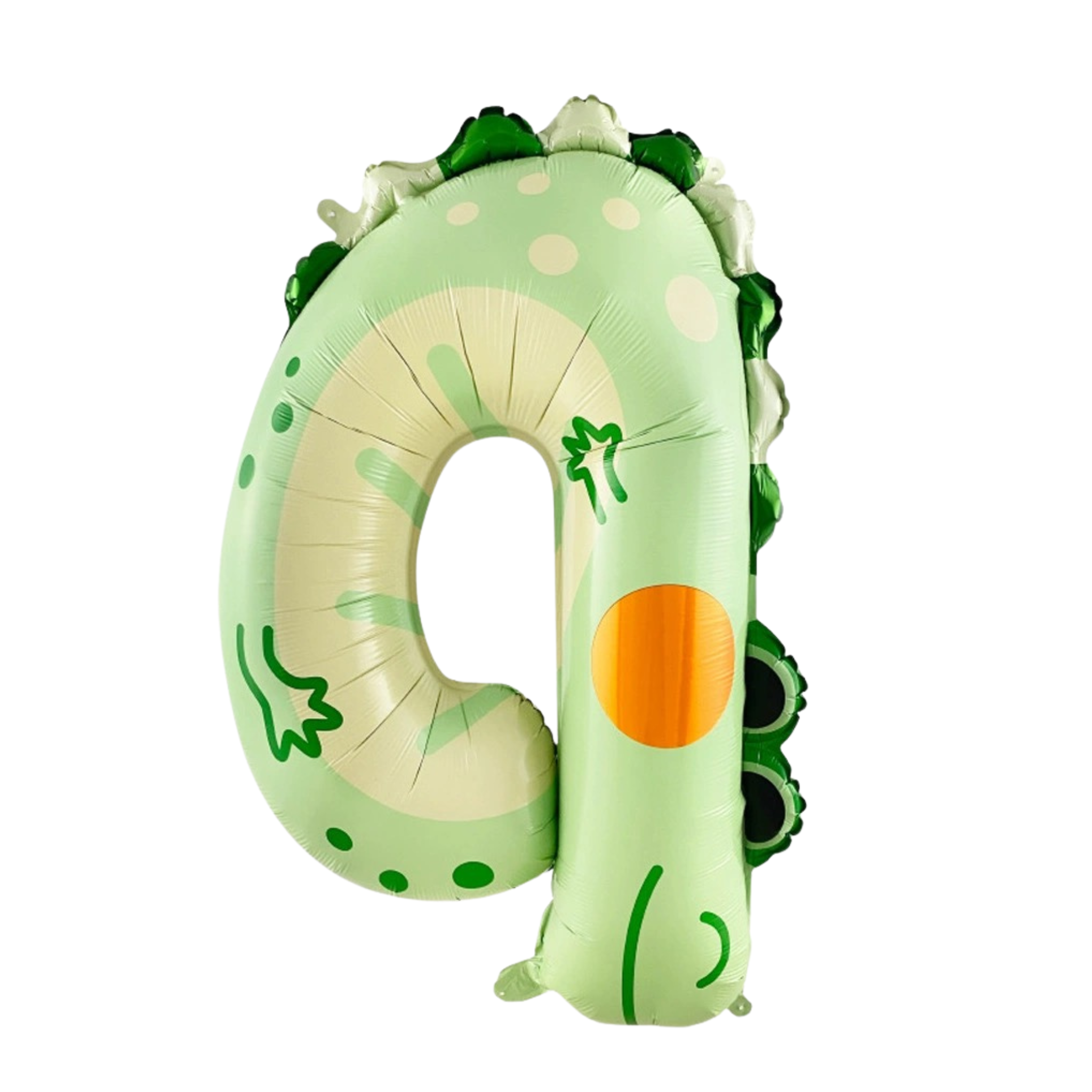 Large Number 4 Foil Balloon, Crocodile