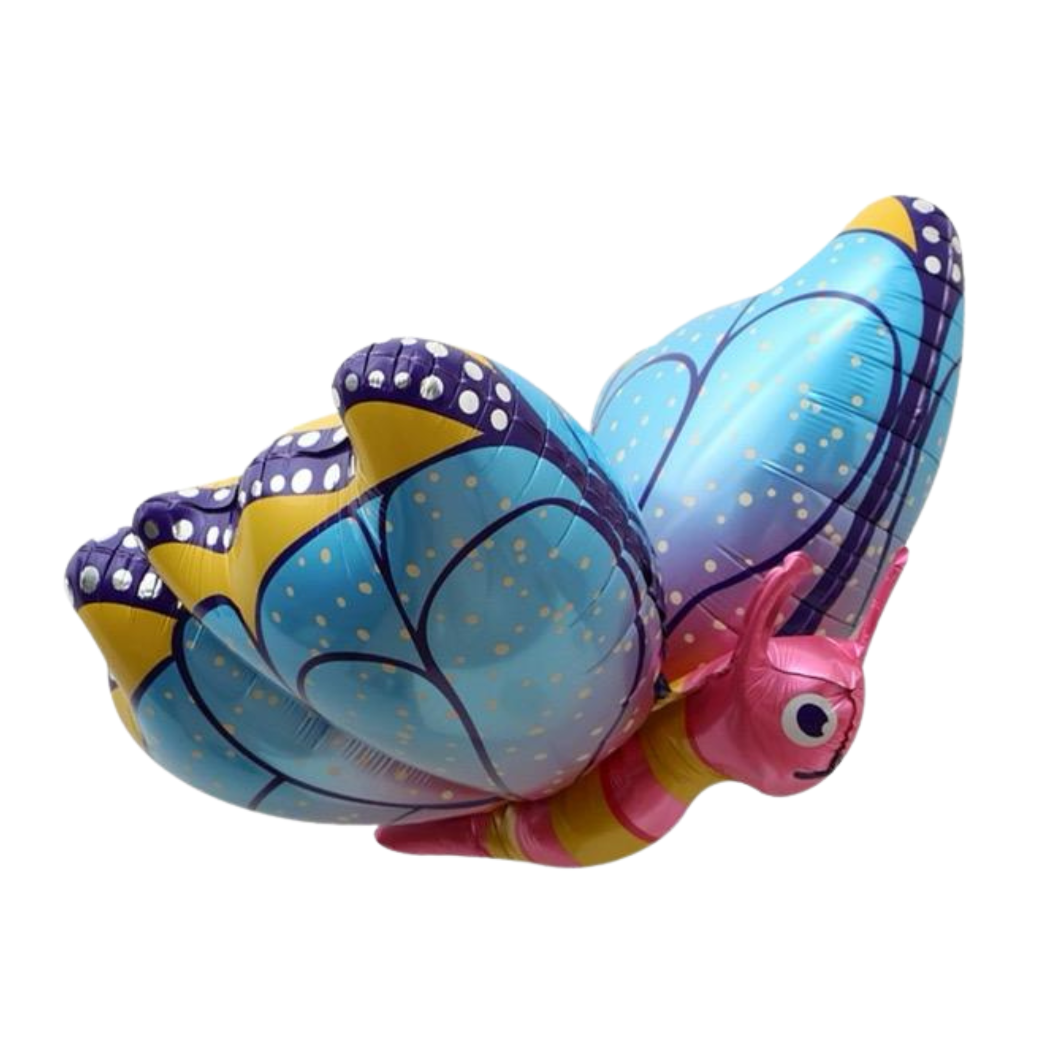 4D Butterfly Foil Balloon, Blue