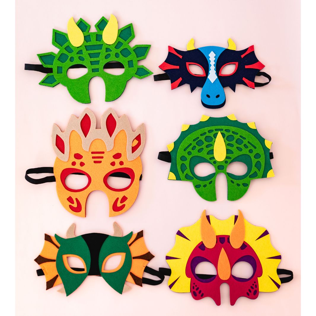 Dinosaur Felt Masks (set of 6)