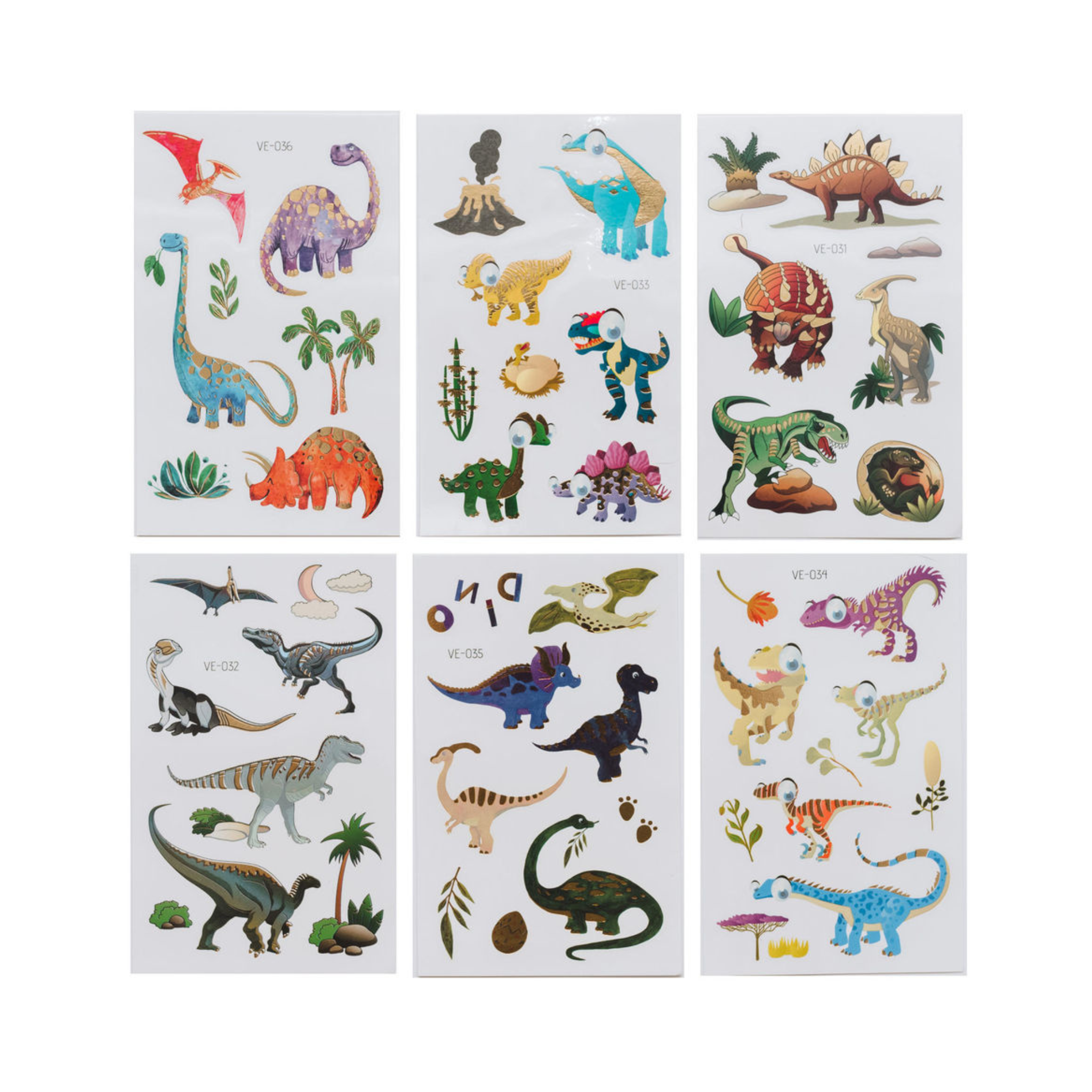 Dinosaur Tattoos (set of 6)