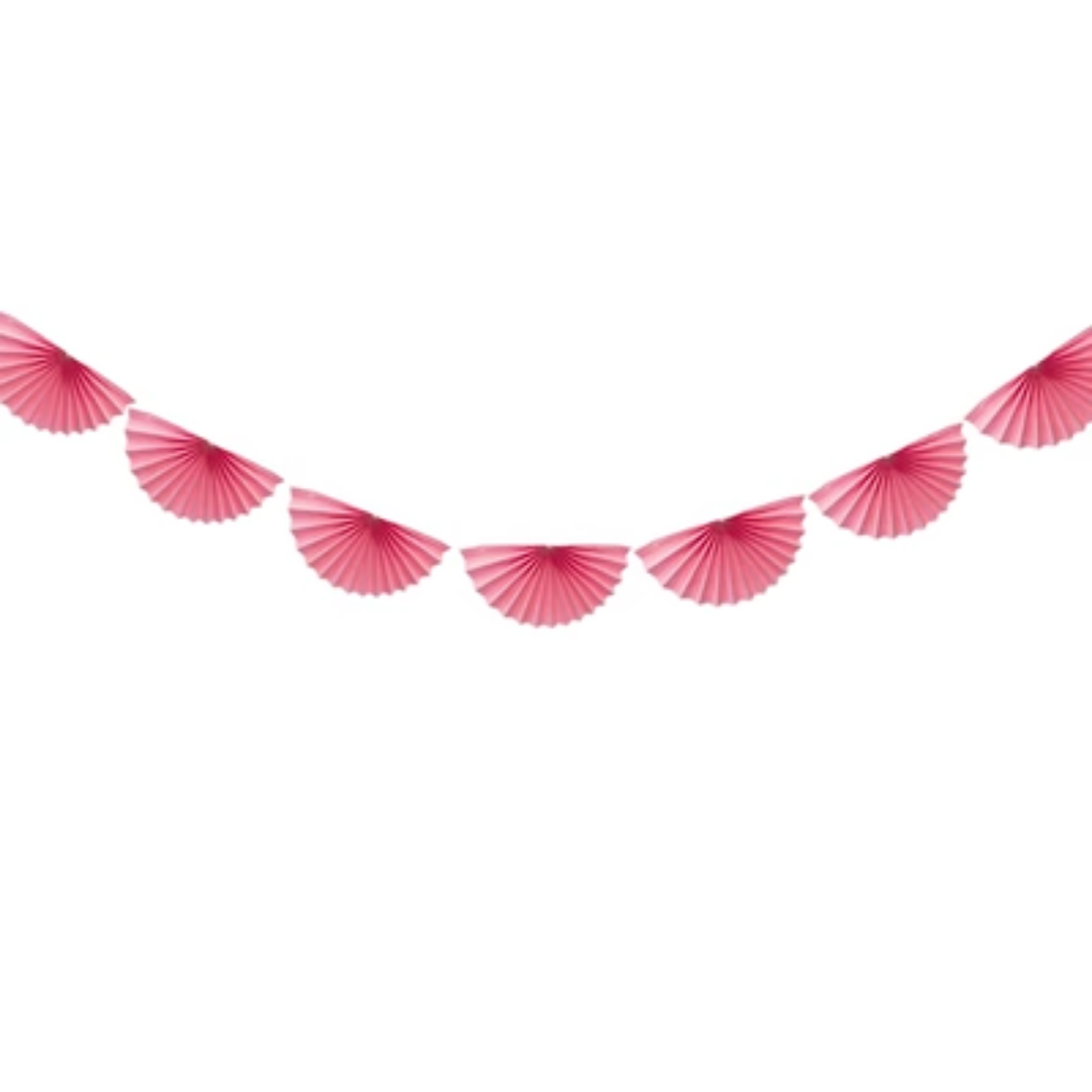 Honeycomb Fan Garland, Pink