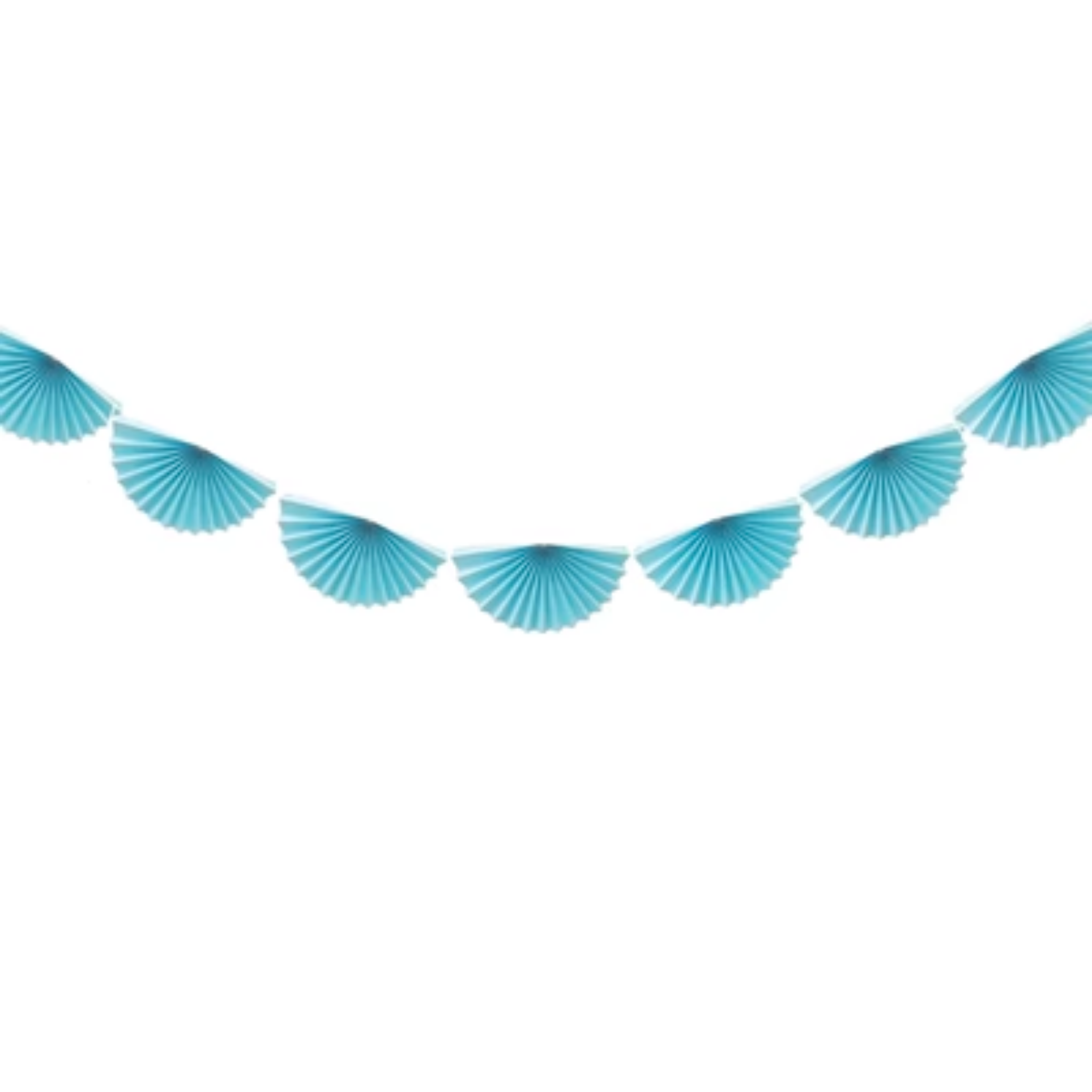 Honeycomb Fan Garland, Blue