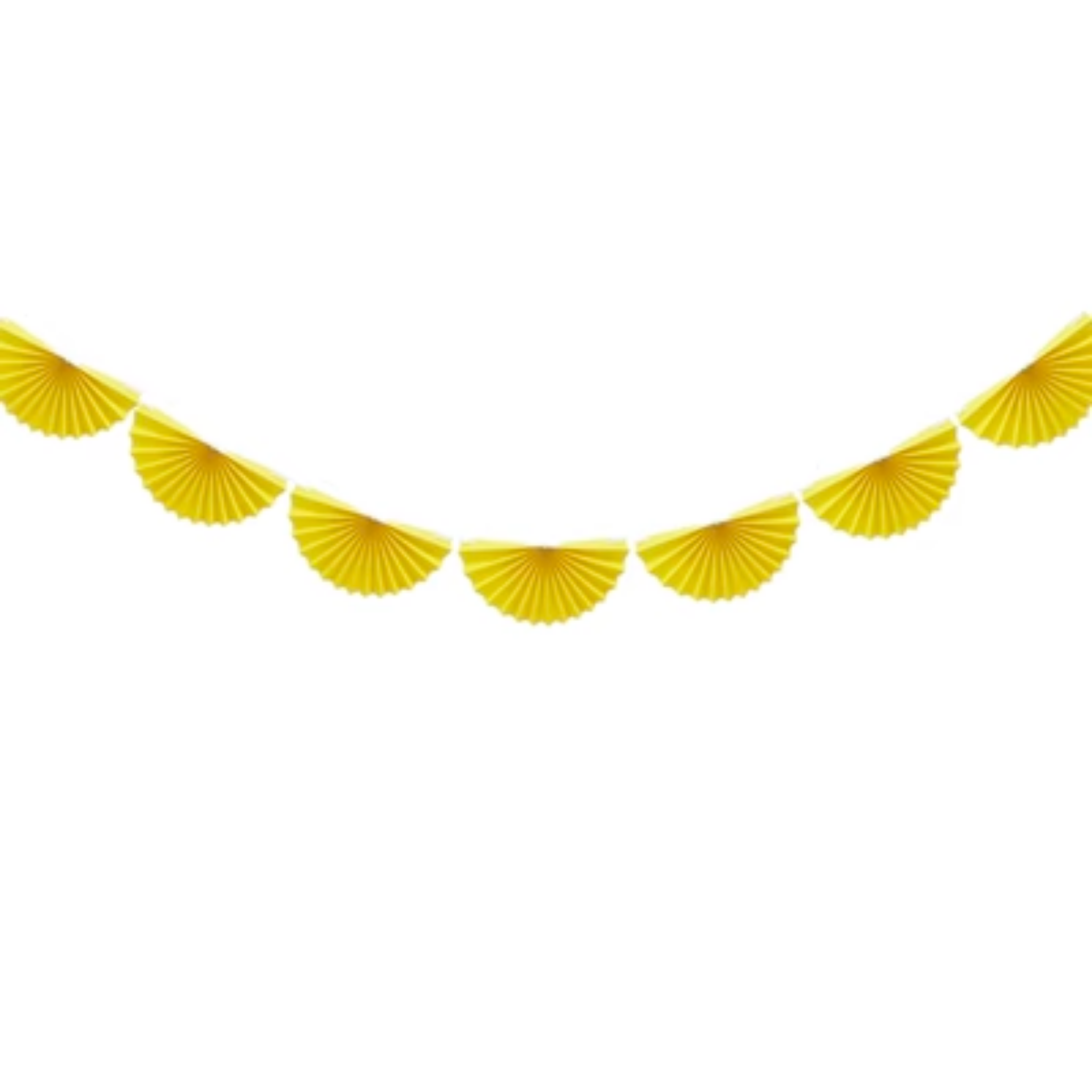 Honeycomb Fan Garland, Yellow