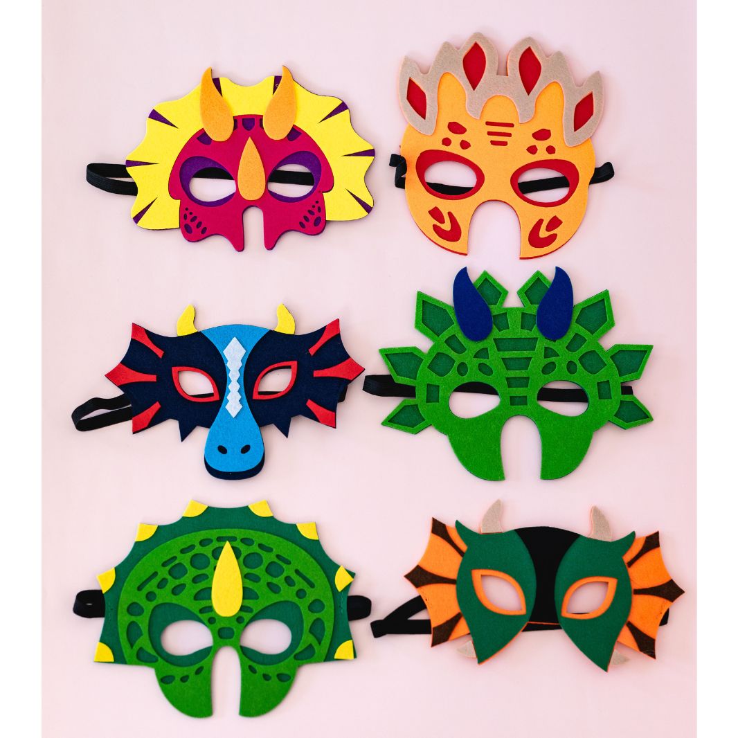 Dinosaur Felt Masks (set of 6)