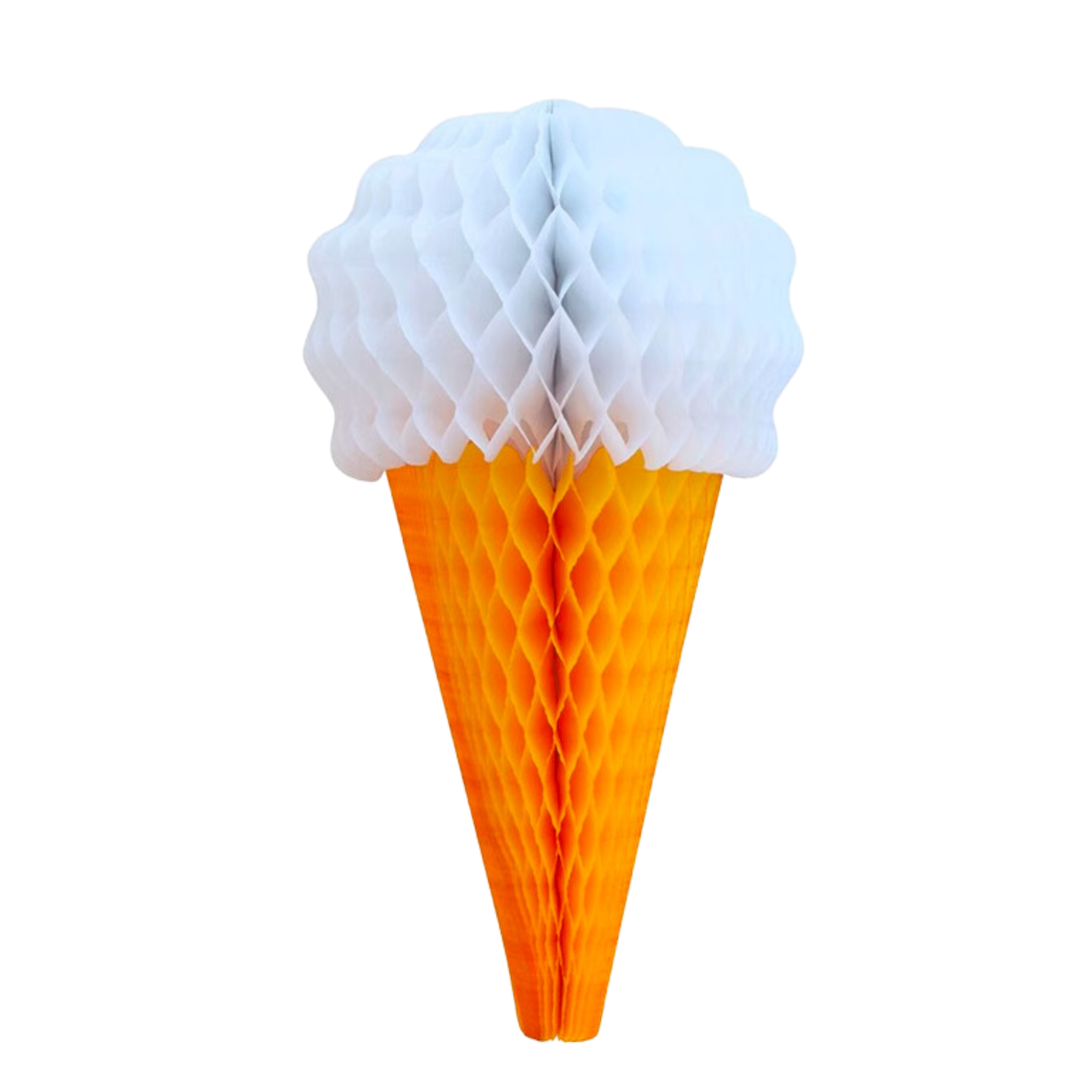 Ice Cream Shaped Honeycomb Decor