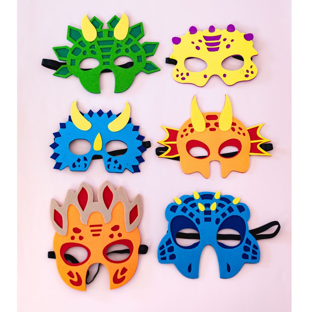 Dinosaur Felt Masks (set of 6)