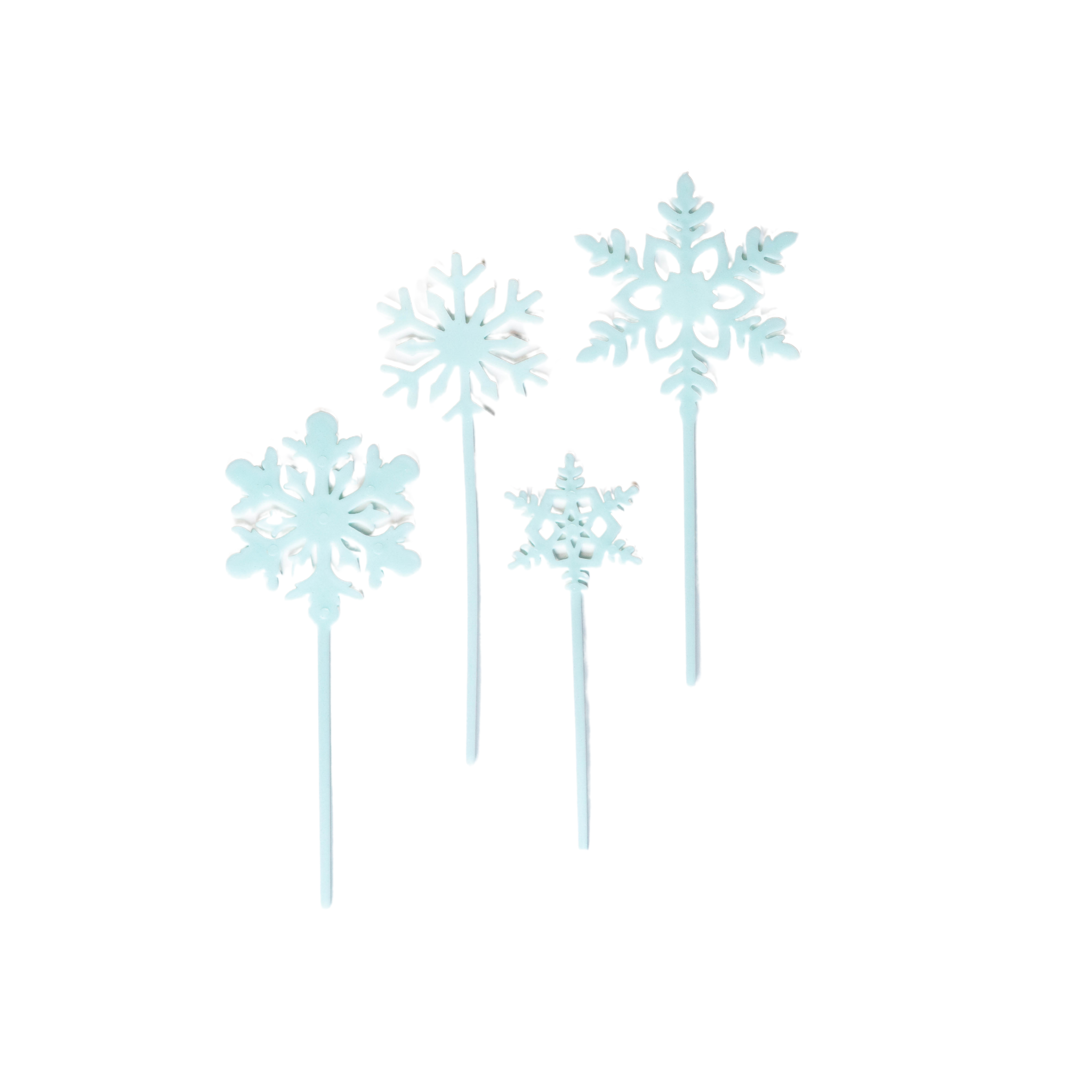 Snowflake Cake Topper (set of 4)