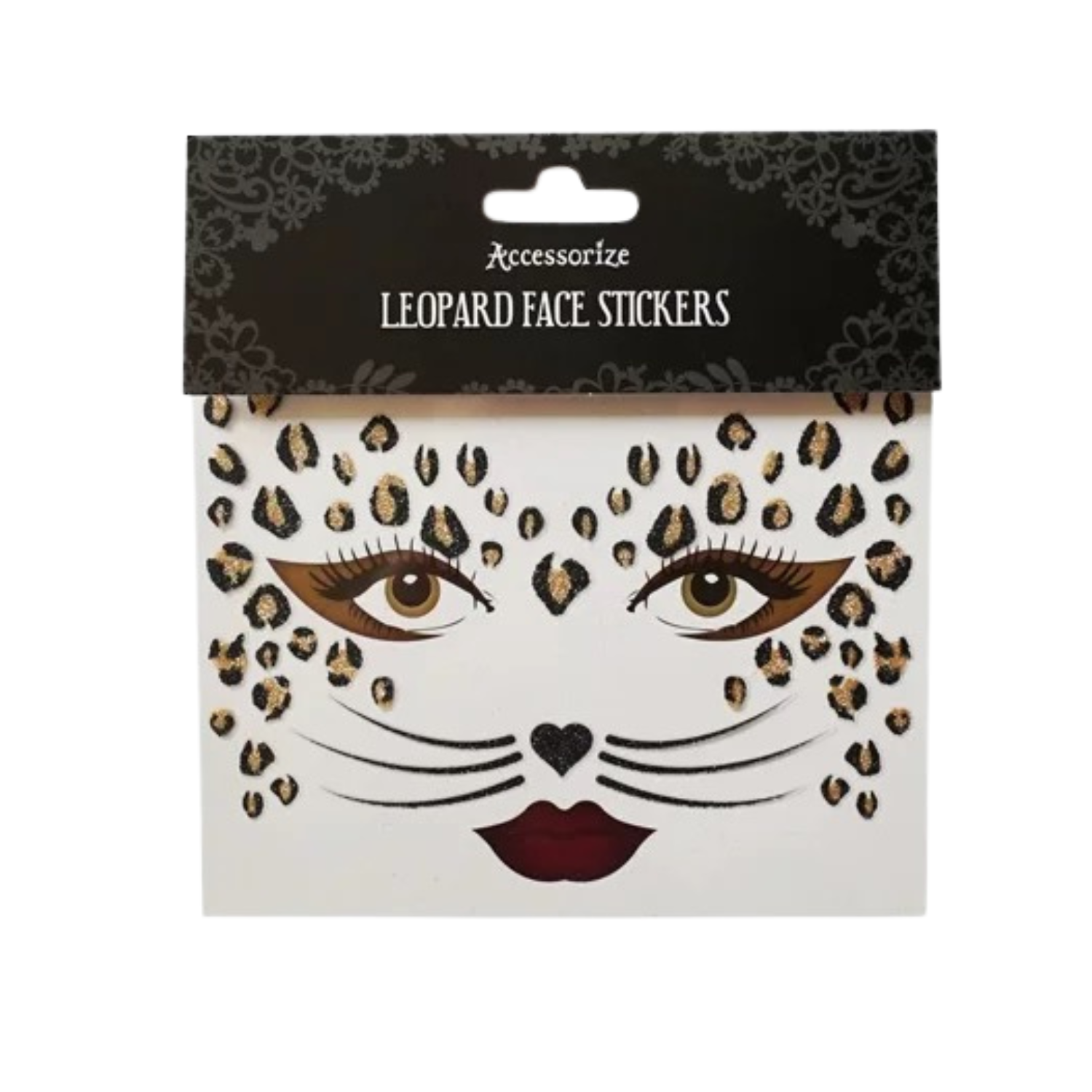 Leopard Face Stickers, Classic