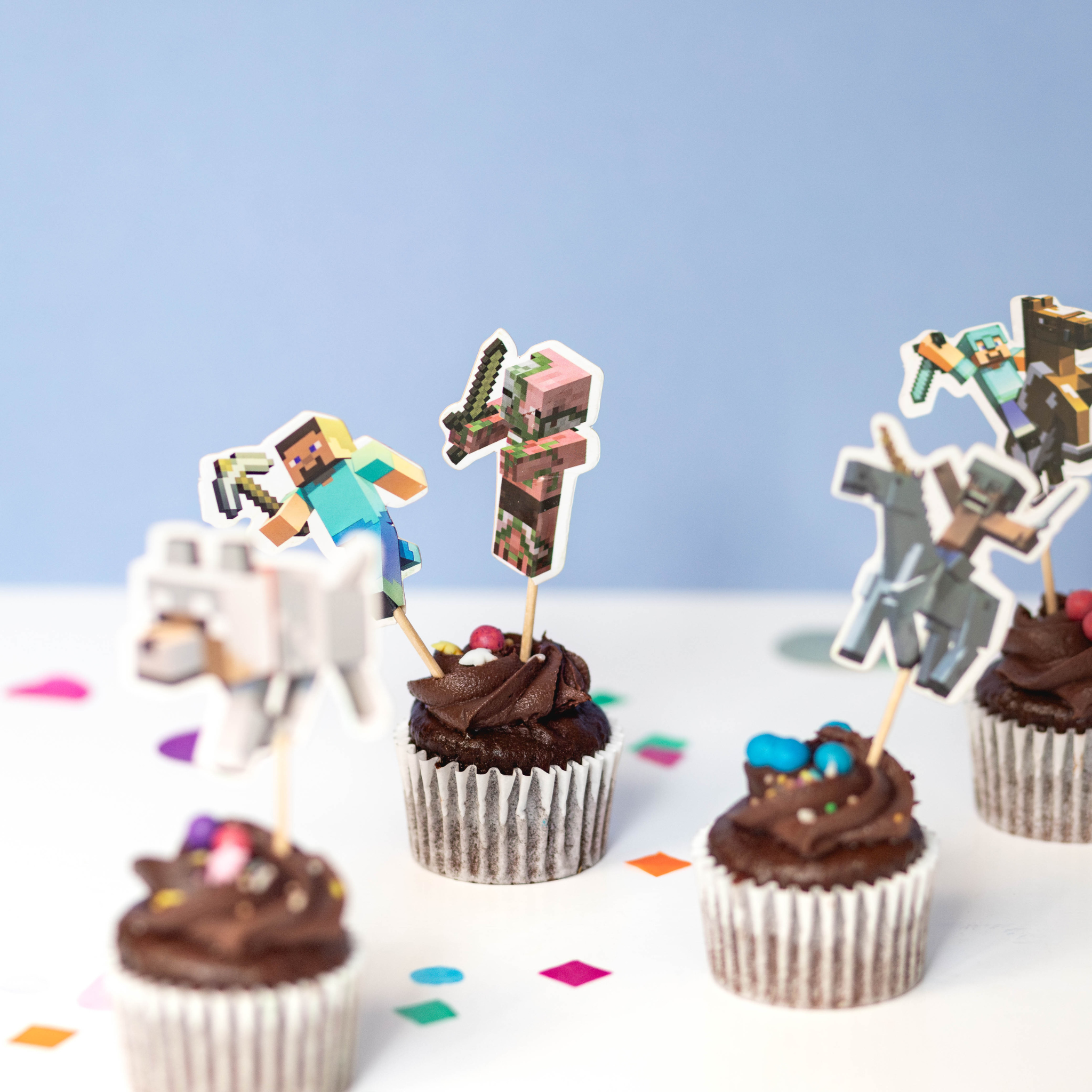 Minecraft Cake Toppers (set of 6)