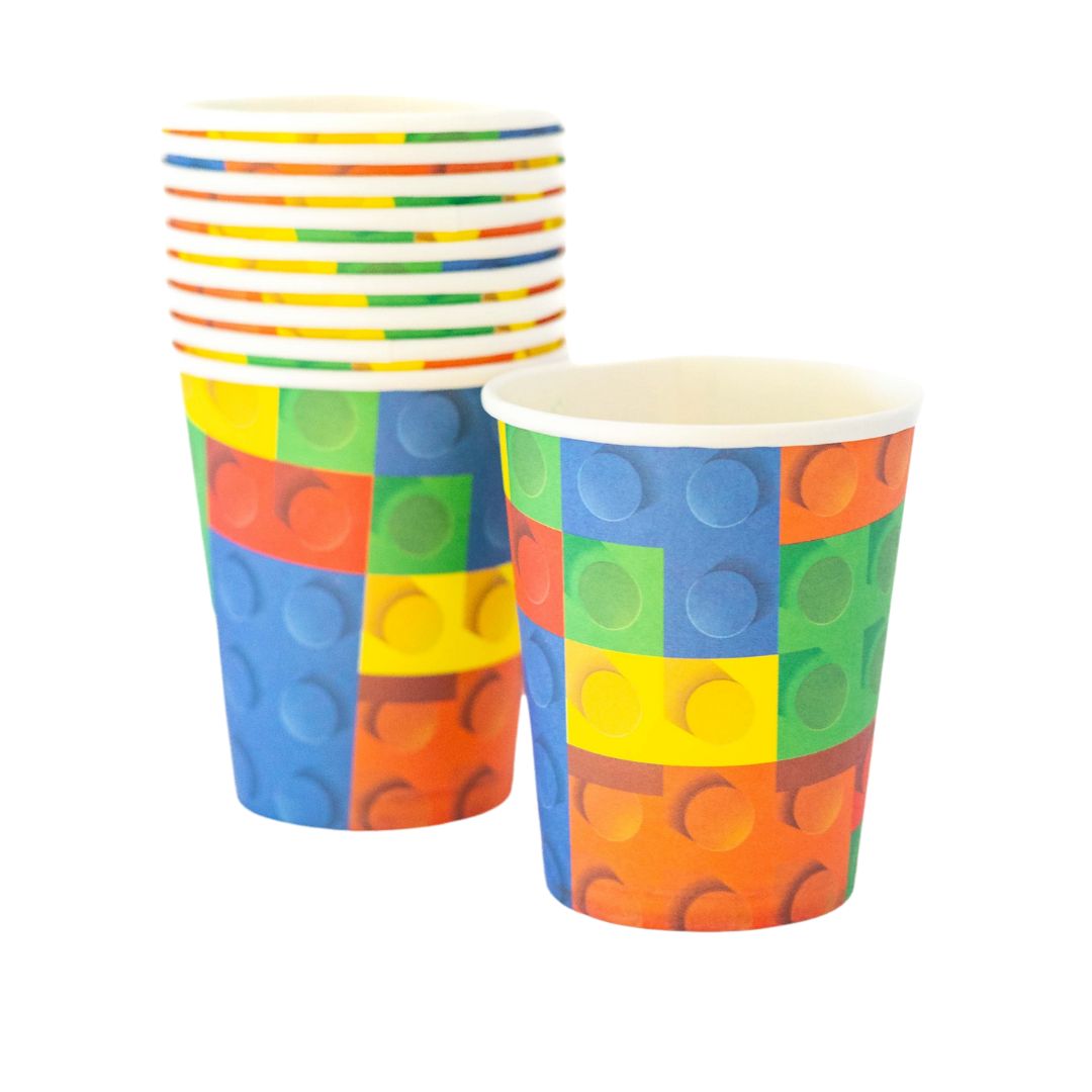 Lego Themed Paper Cups (set of 10)