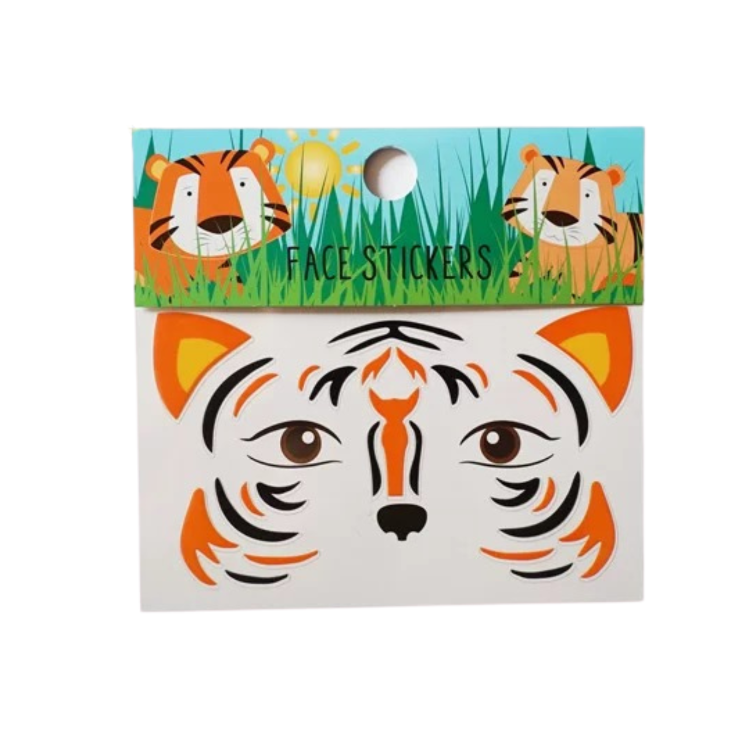 Jungle Tiger Face Stickers