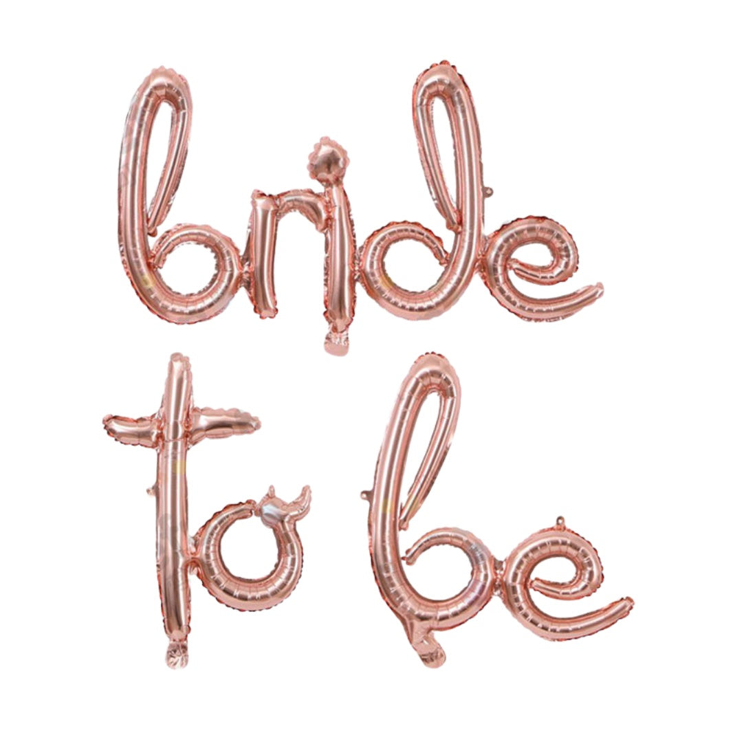 Bride To Be Garland, Rose Gold (set of 3)