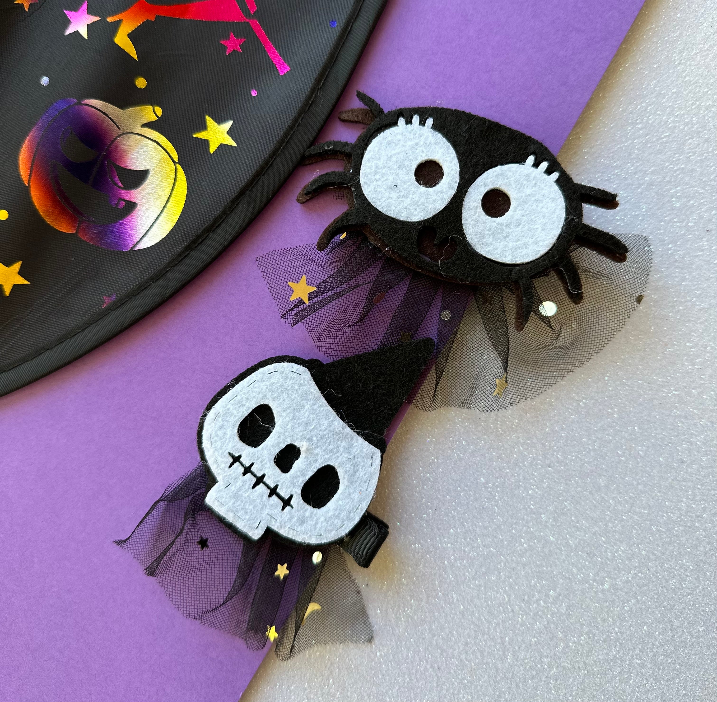 Halloween Hair Accessories, Spooky (set of 2)