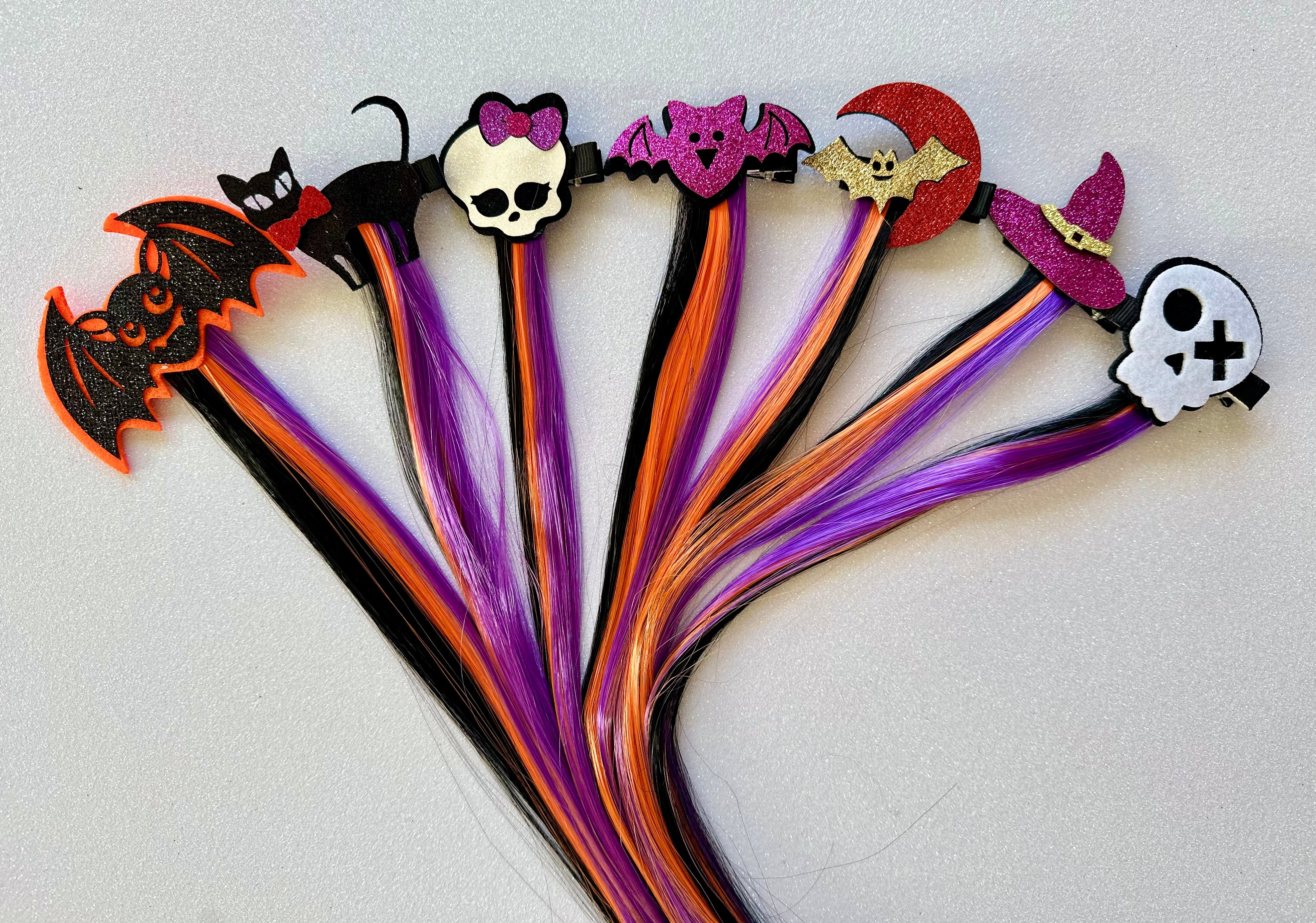 Halloween Girl Hair Clip Extensions